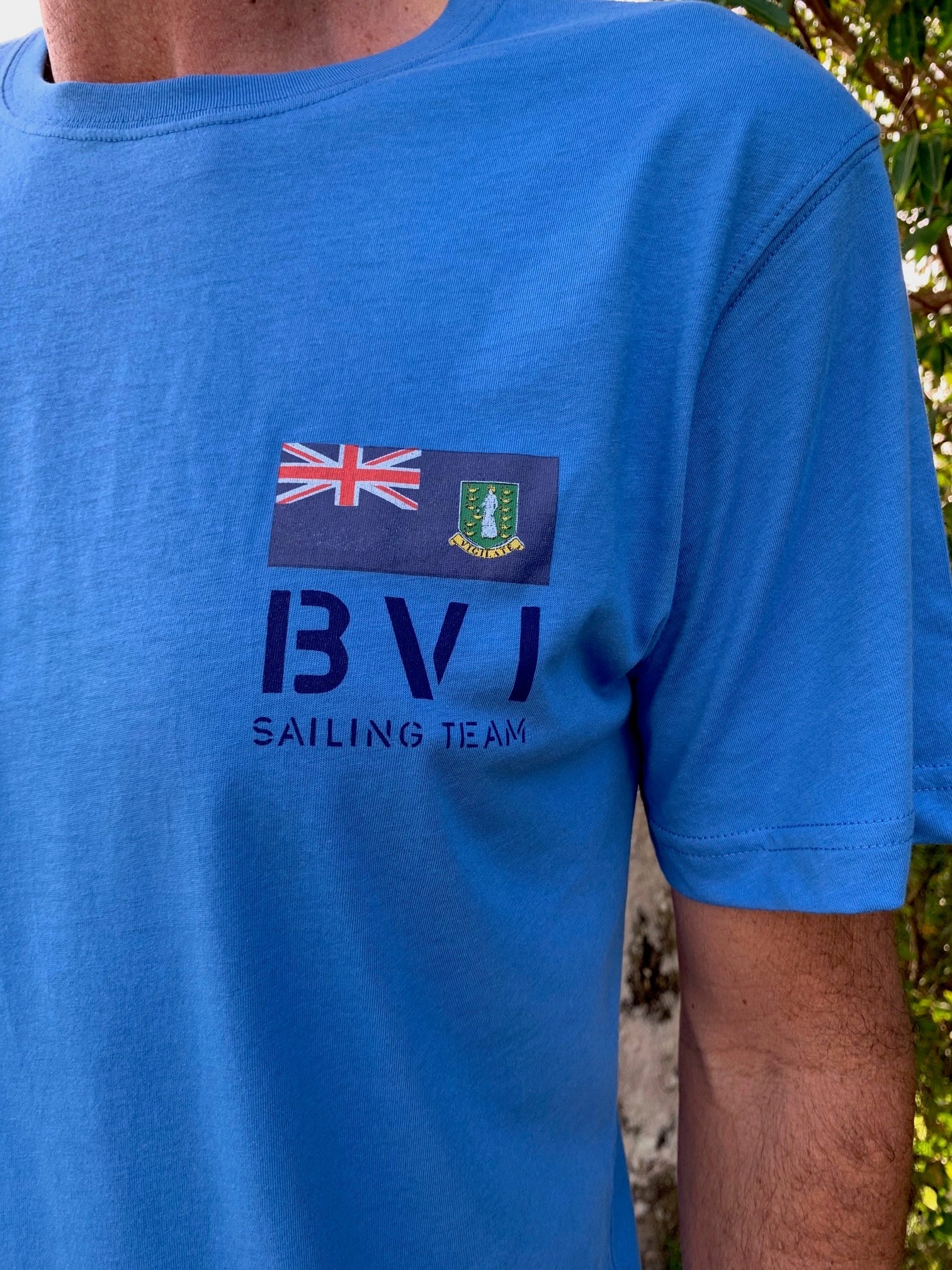 BVI Sailing Team Patch T-Shirt - Regatta Blue