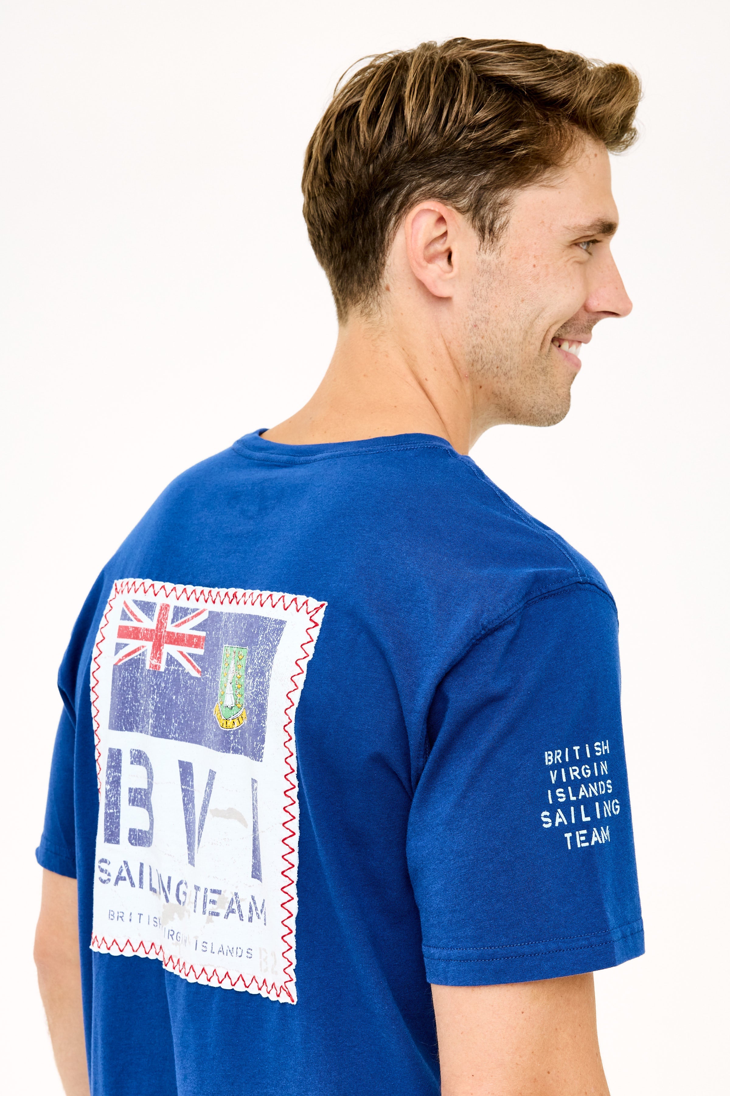 BVI Sailing Team Patch T-Shirt - Racing Blue