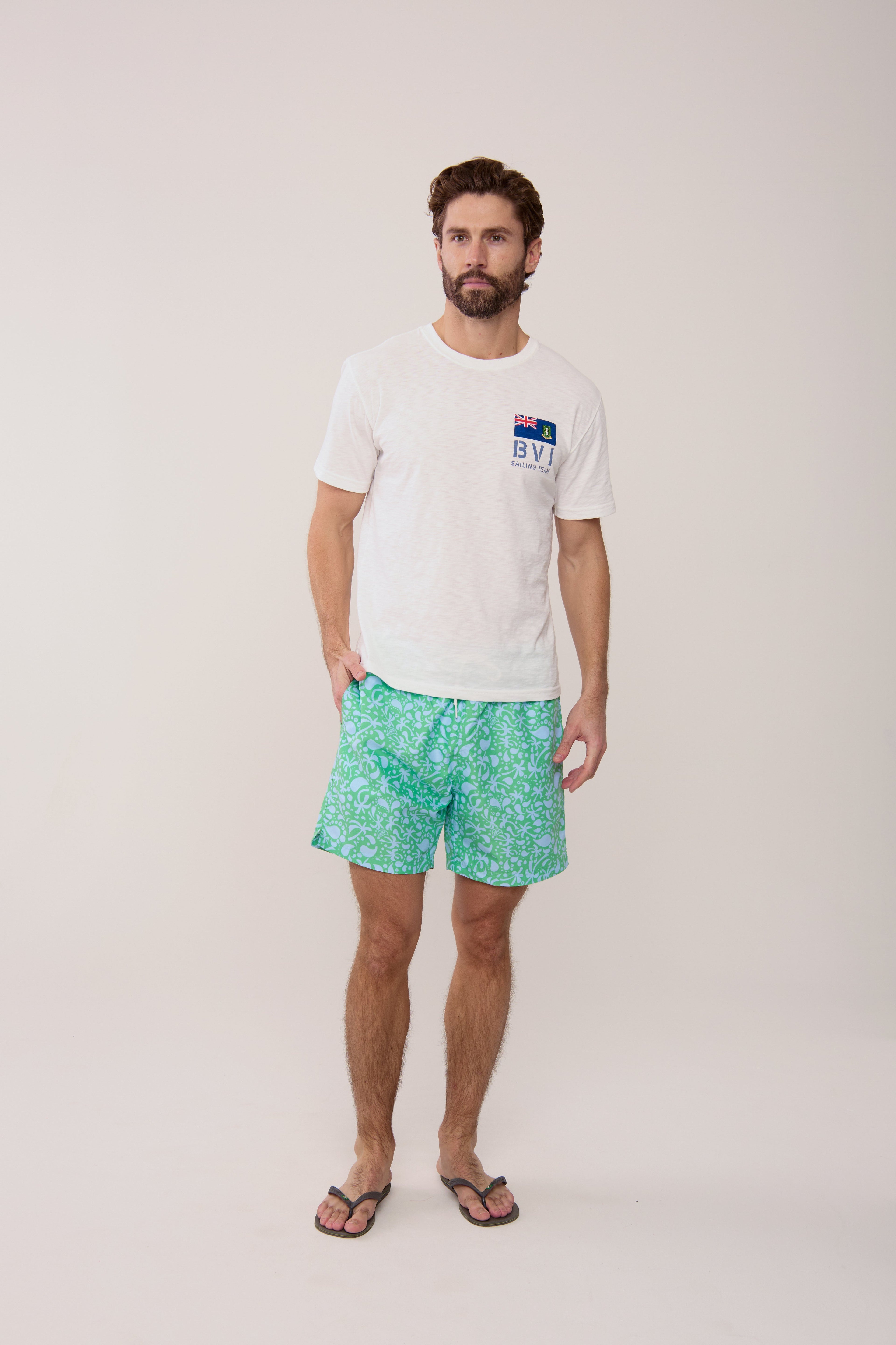 BVI Sailing Team Patch T-Shirt - White