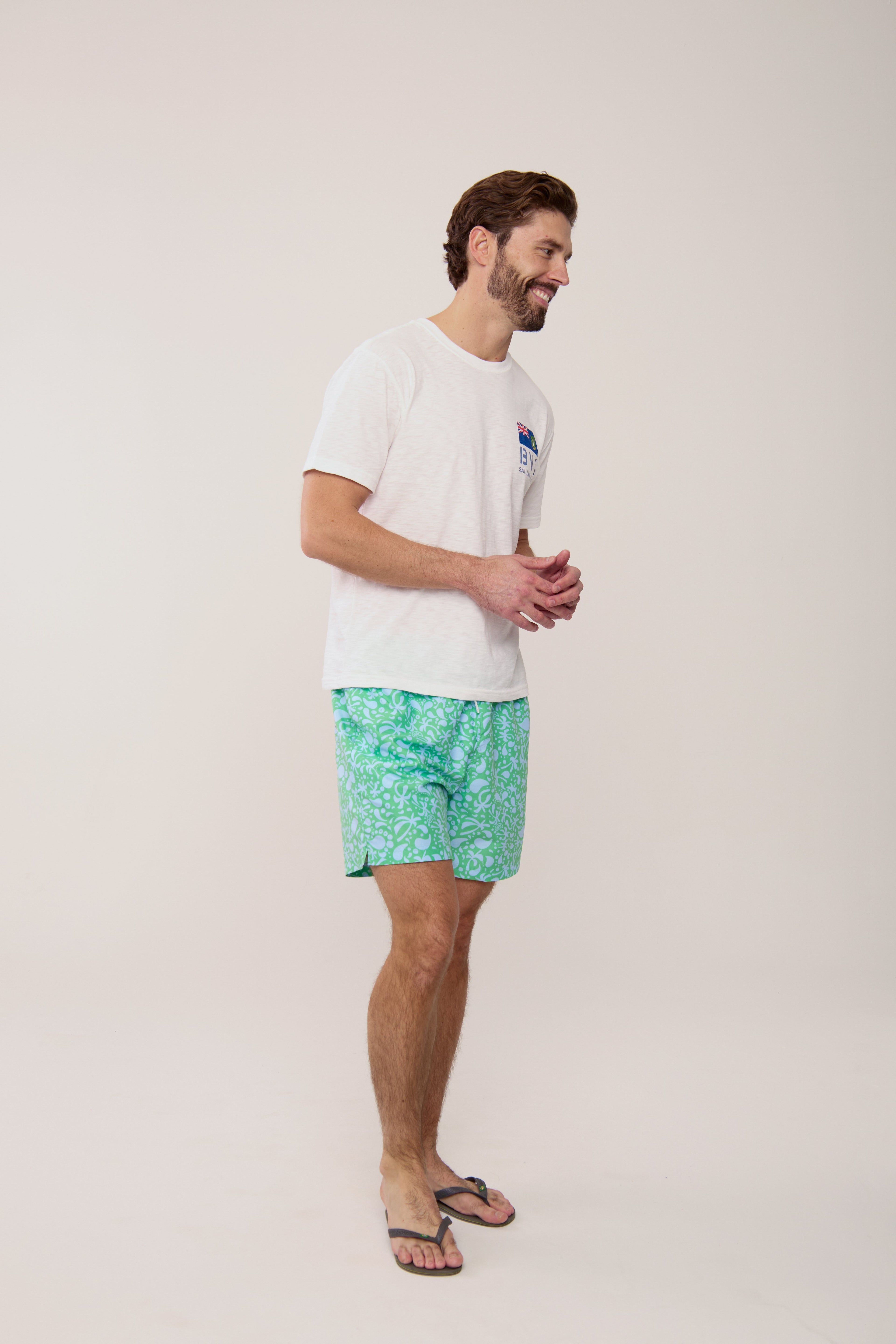 BVI Sailing Team Patch T-Shirt - White