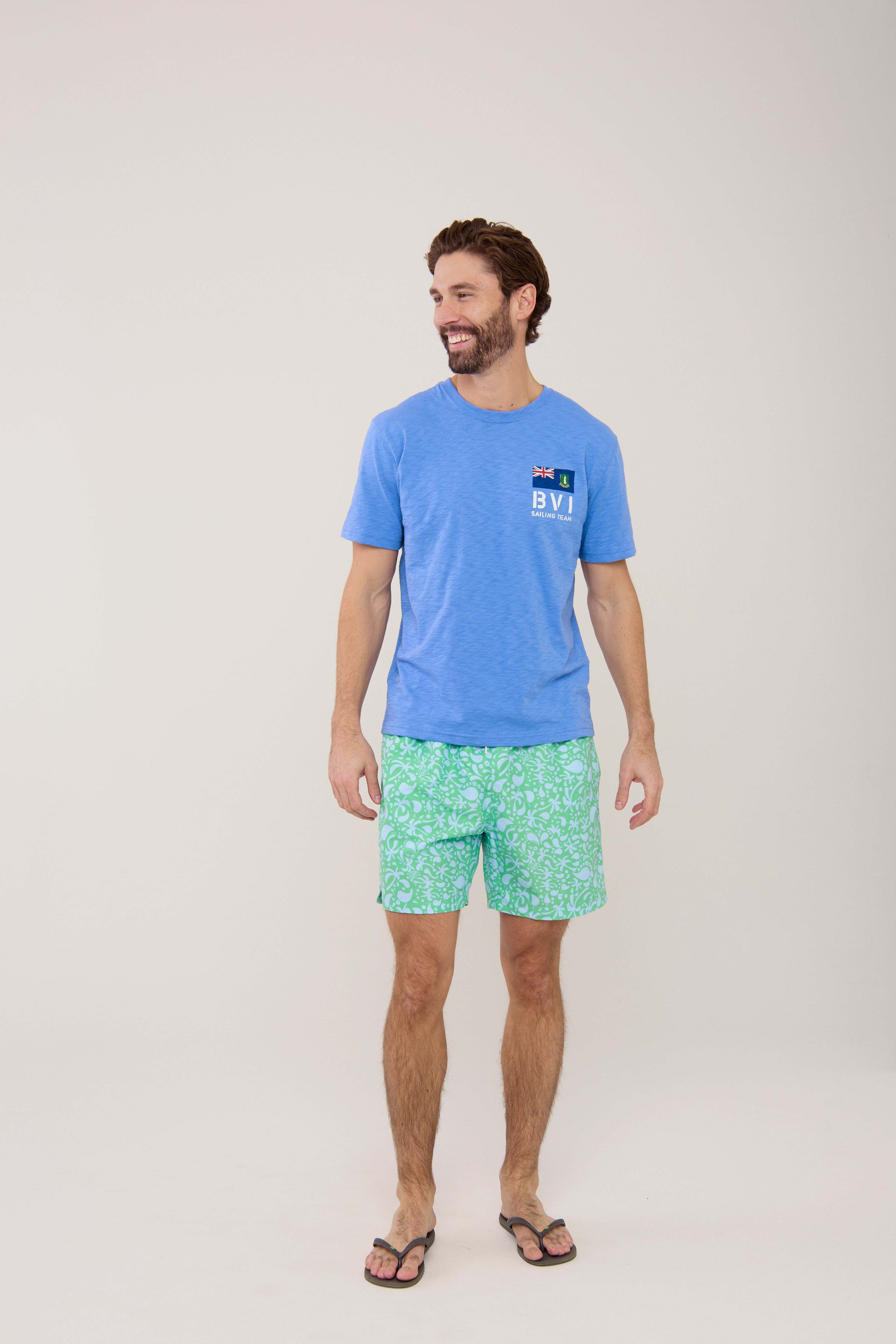 BVI Sailing Team Patch T-Shirt - Ultramarine