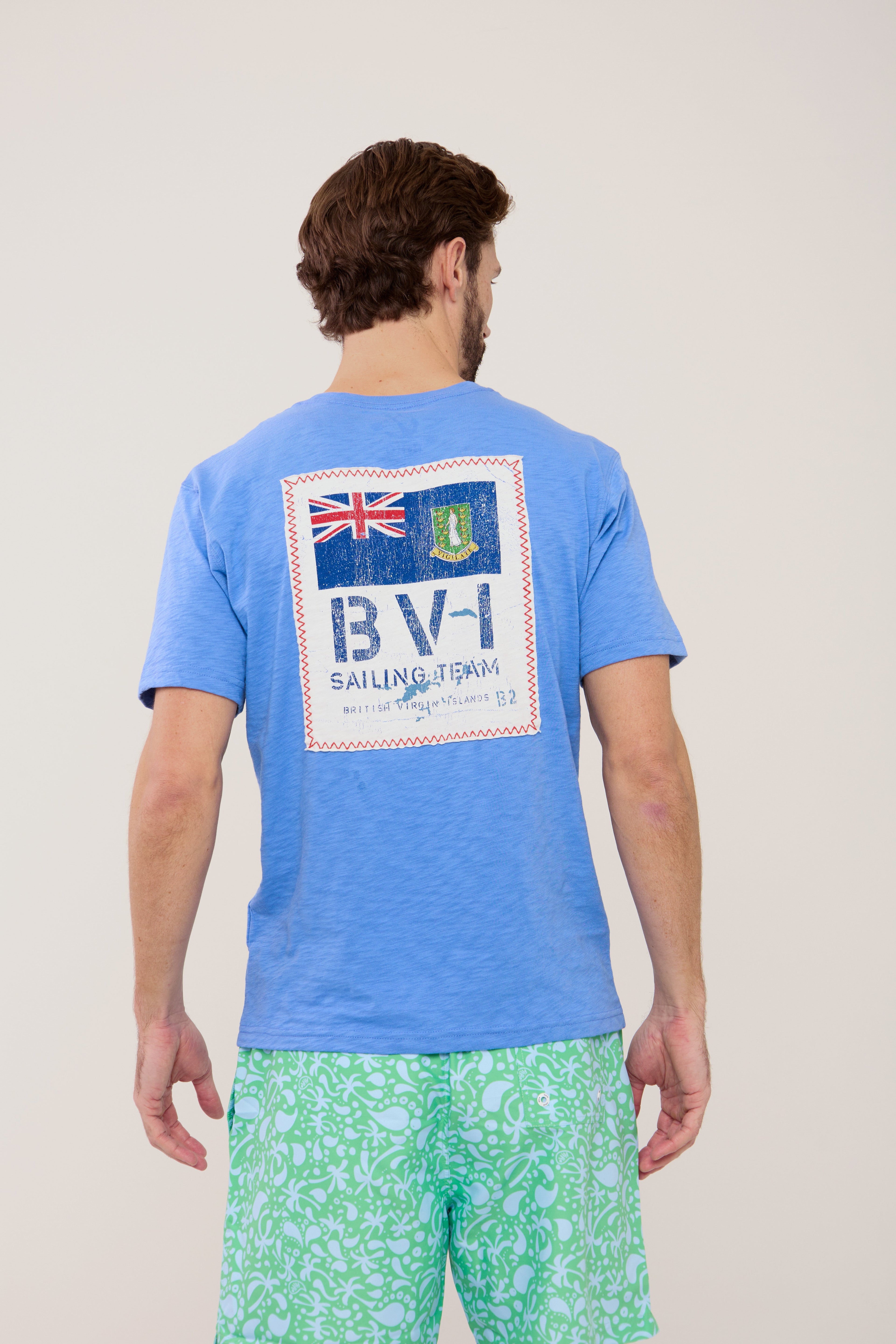 BVI Sailing Team Patch T-Shirt - Ultramarine