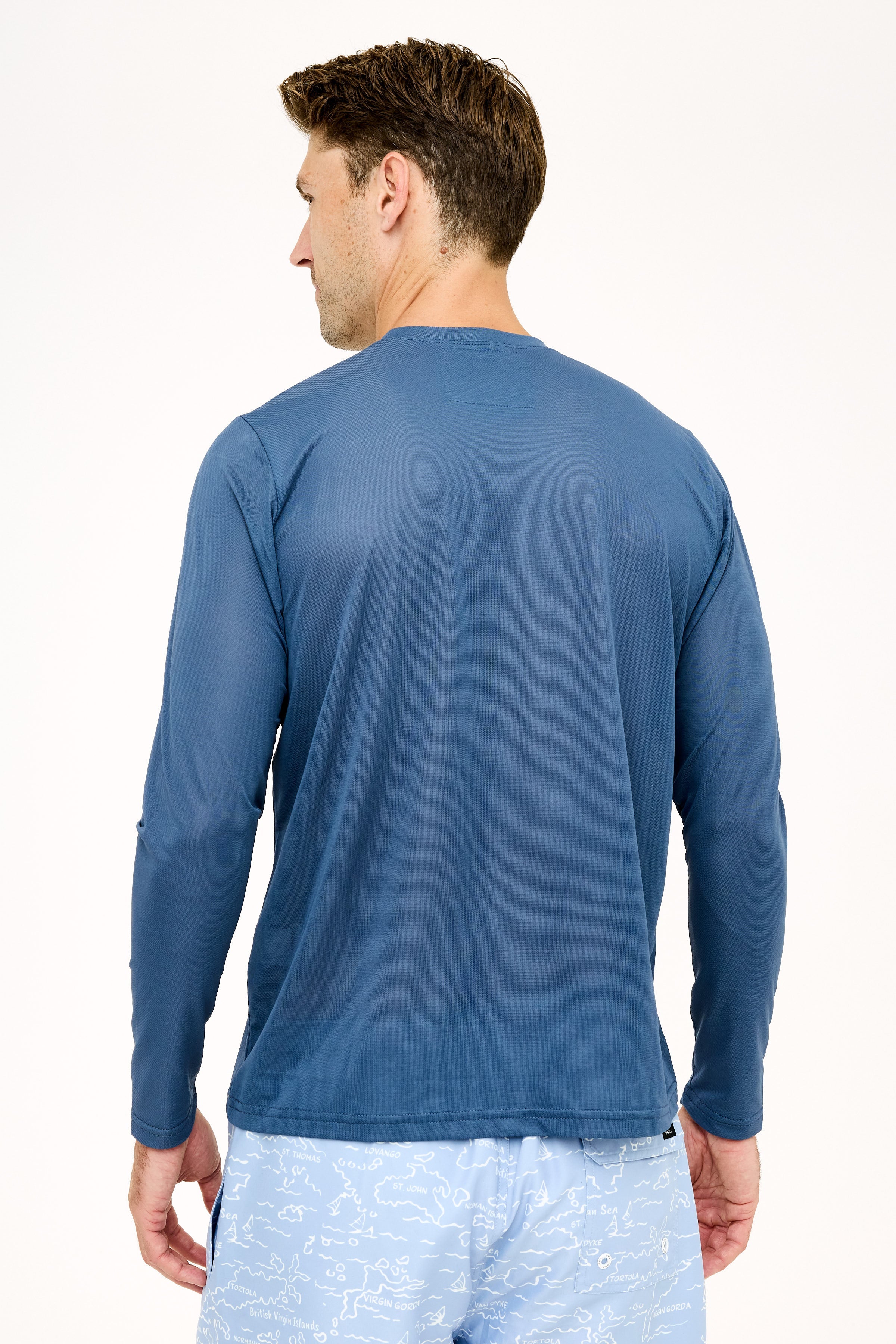 BVI Directions UPF50 Shirt - Vintage Indigo