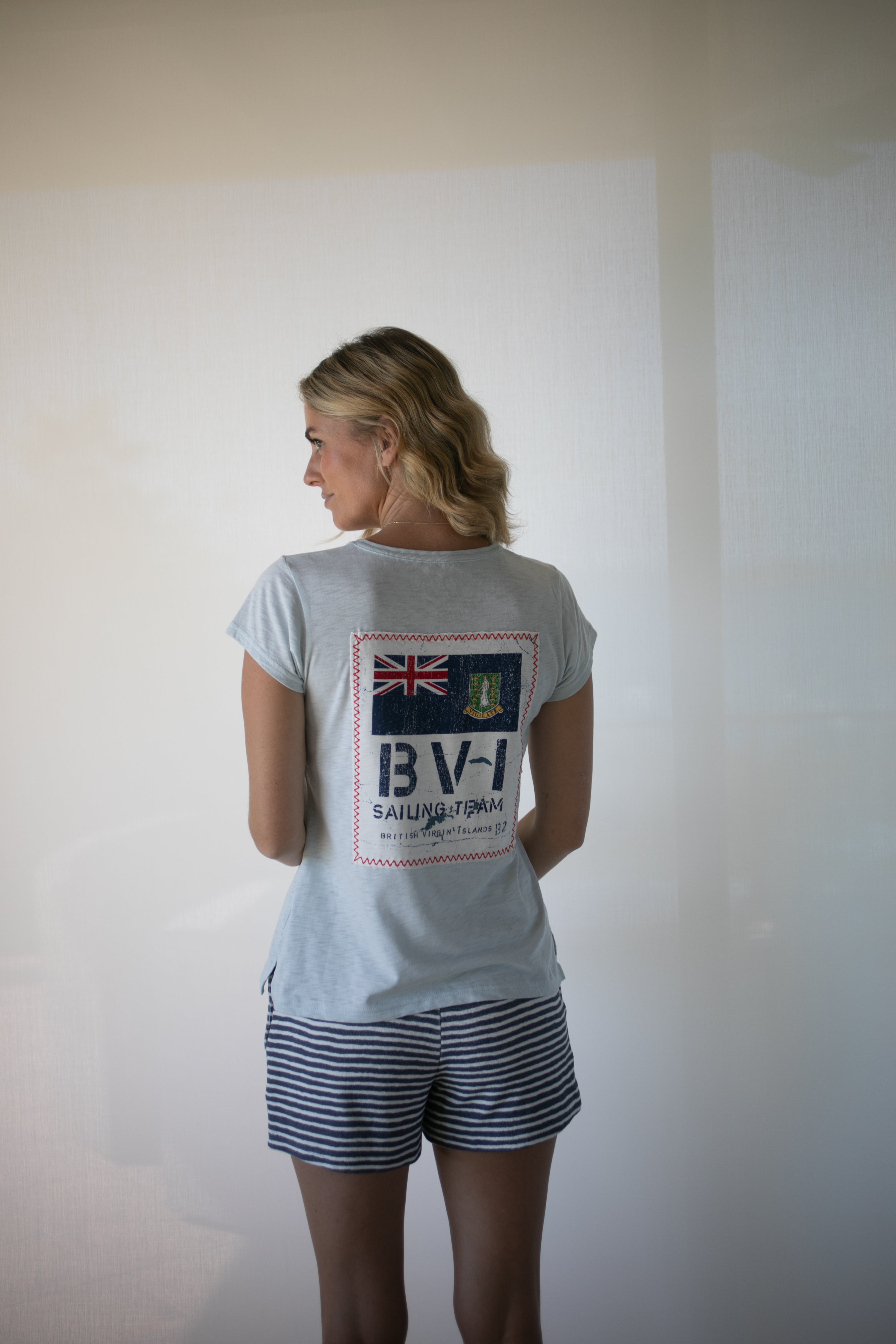 BVI Sailing Team Tee - Misty Blue
