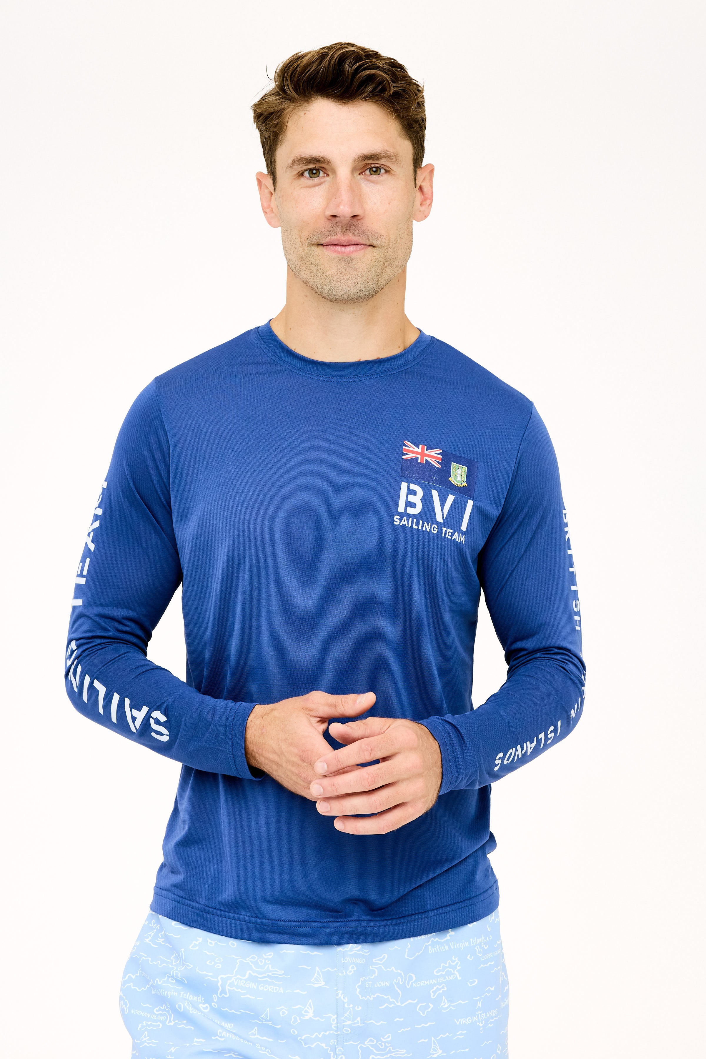 BVI Sailing Team UPF50 Shirt - Racing Blue