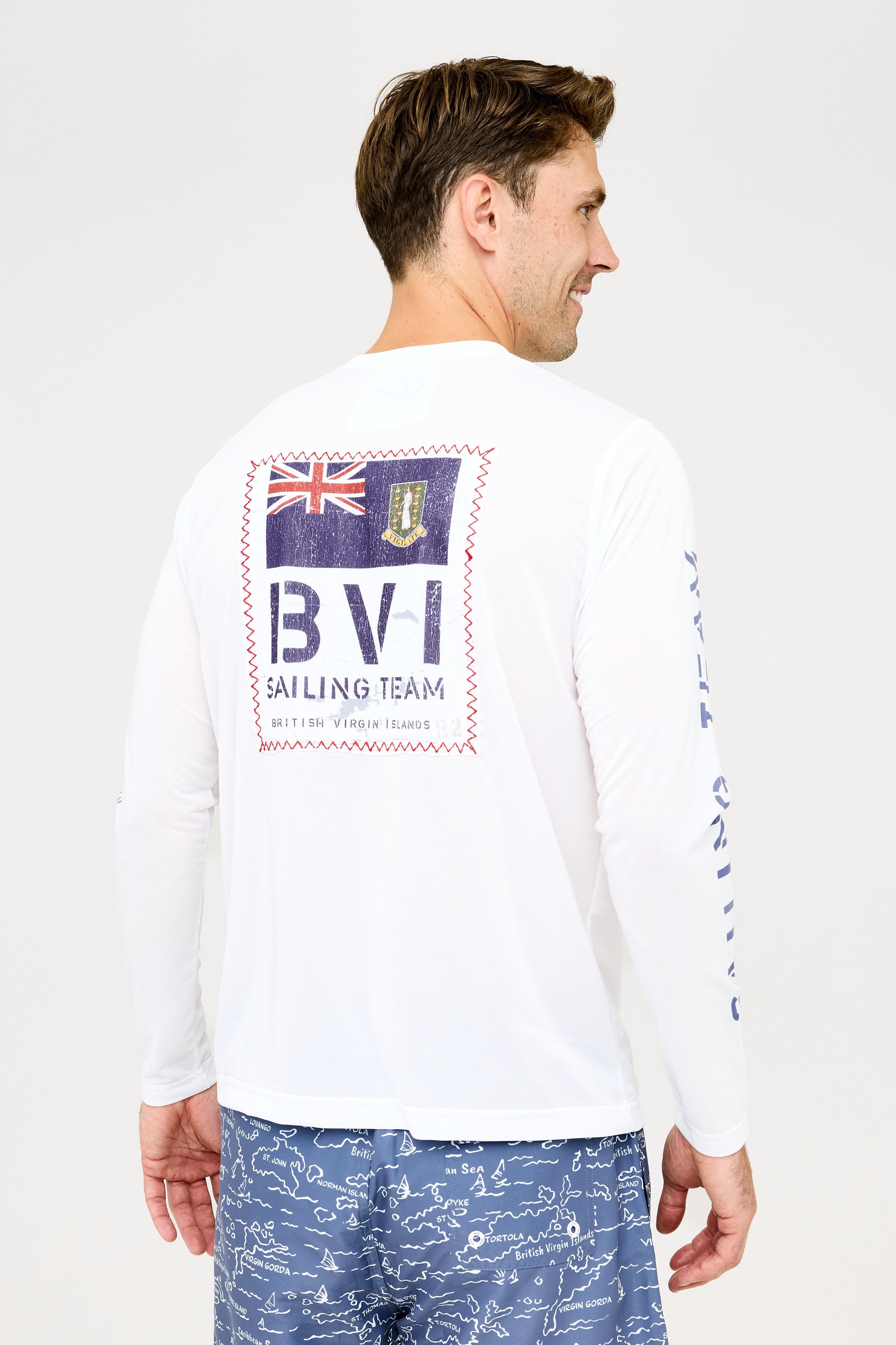 BVI Sailing Team UPF50 Shirt - White
