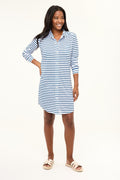 Barbara Beach UPF50 Dress - Night Sky Stripe