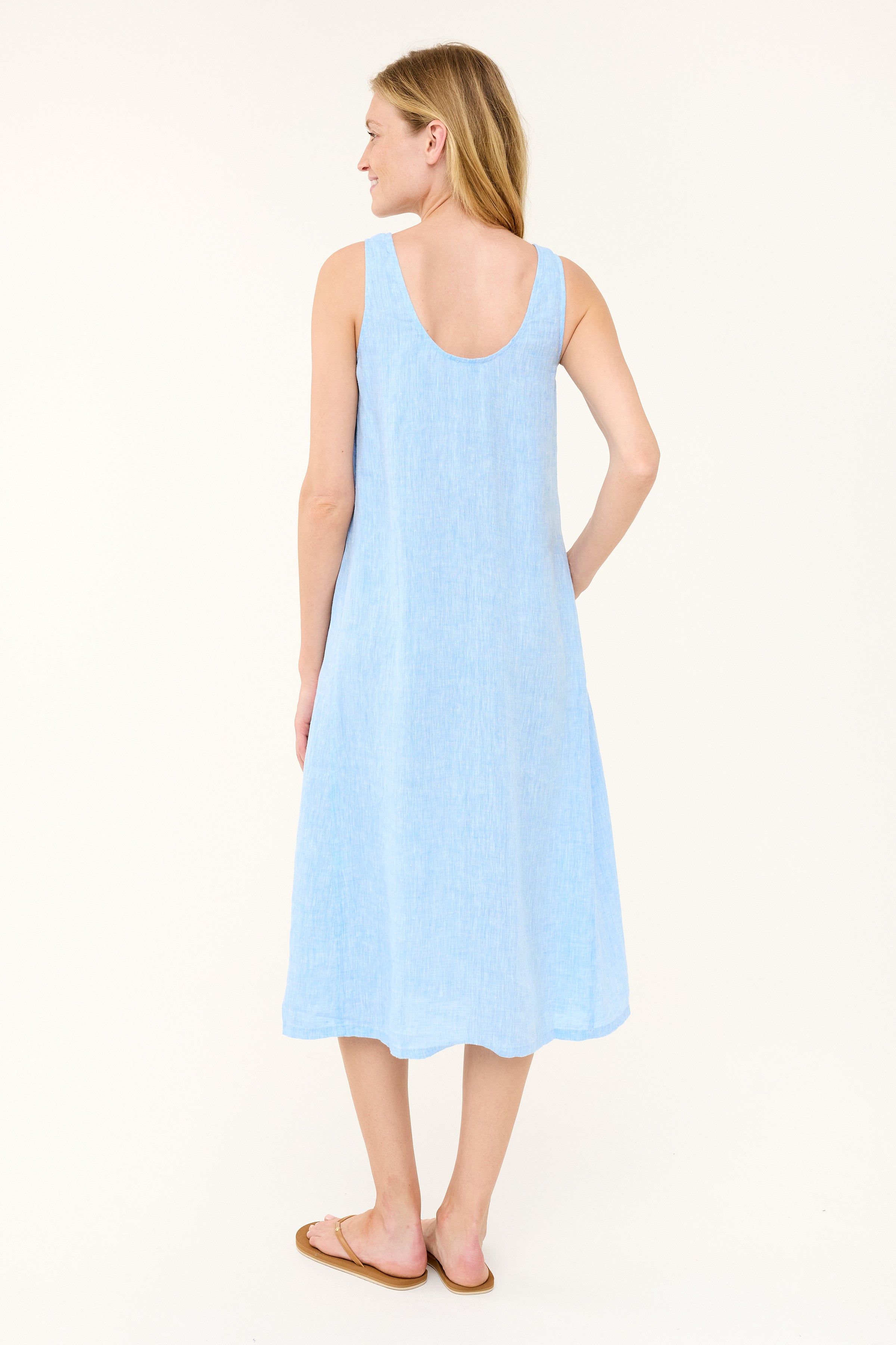 Brenda Dress - Blue Chambray