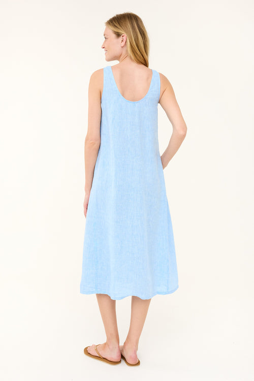 Brenda Dress - Blue Chambray