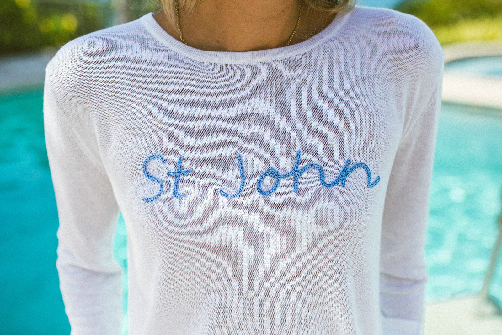 St John Sweater - White