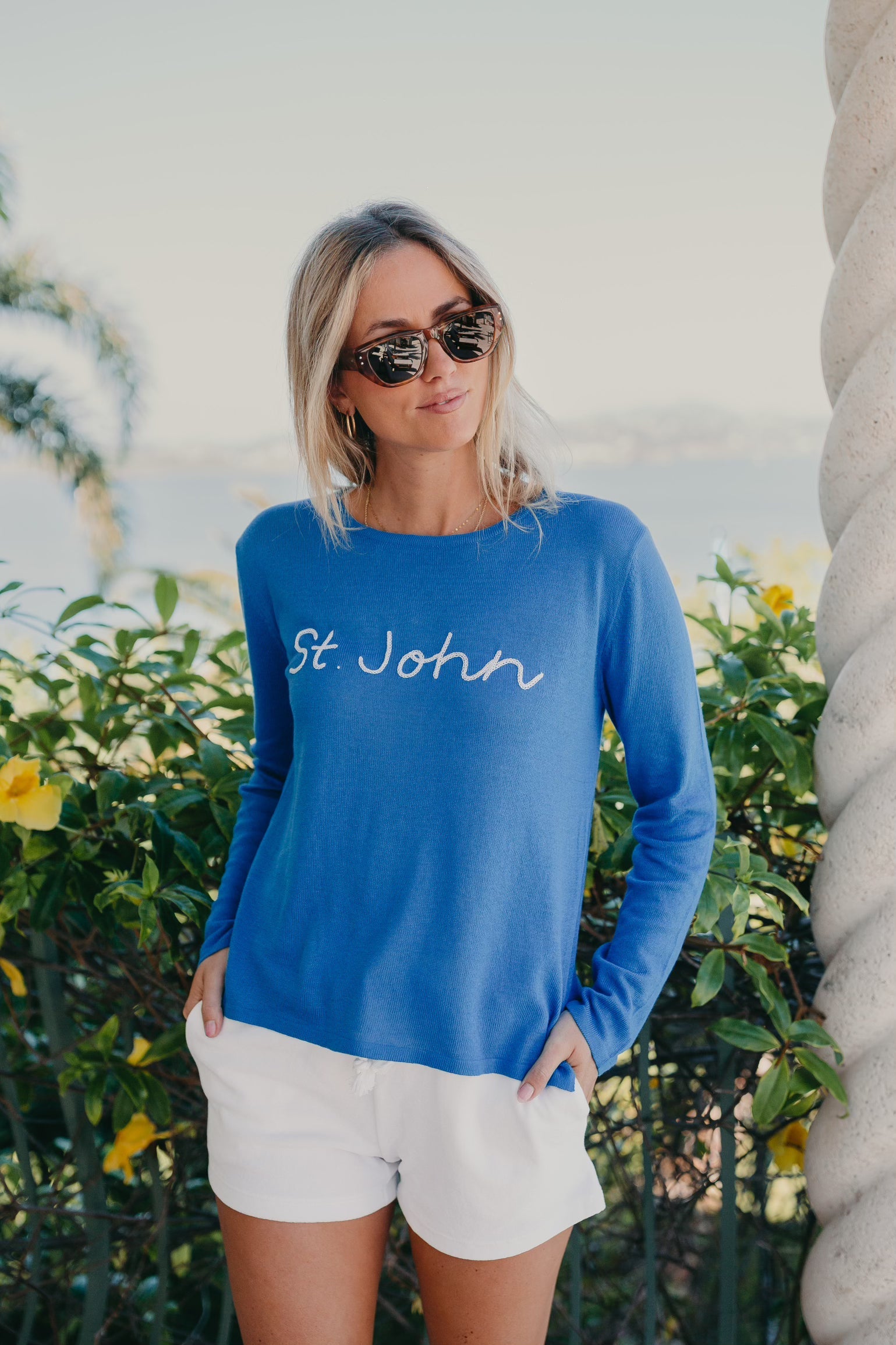 St John Sweater - True Blue