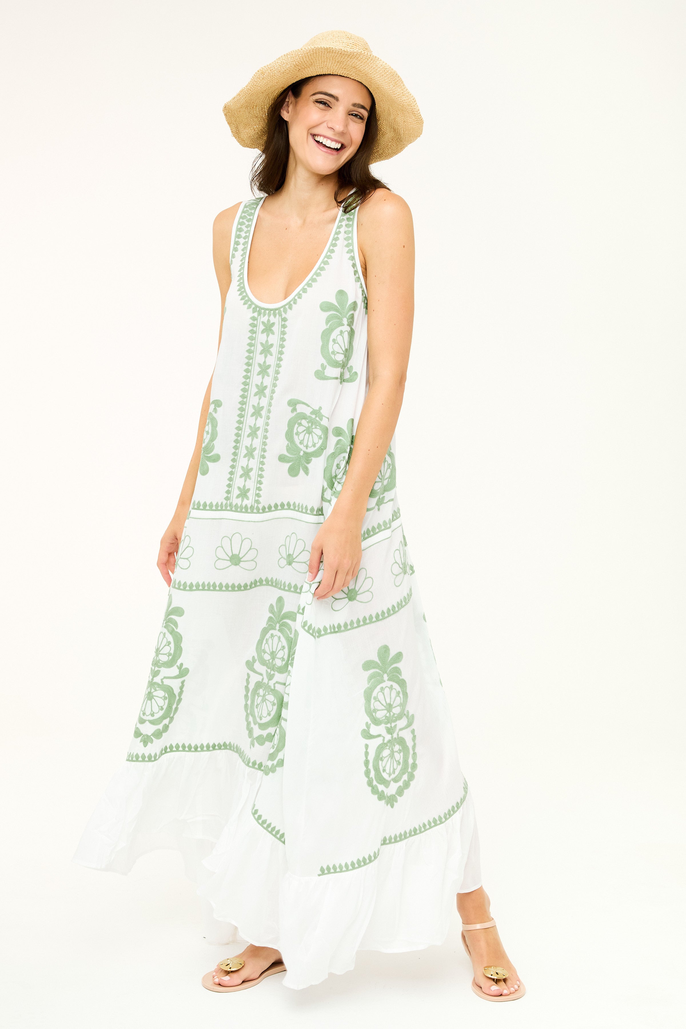 Frances Dress - Zephyr Green