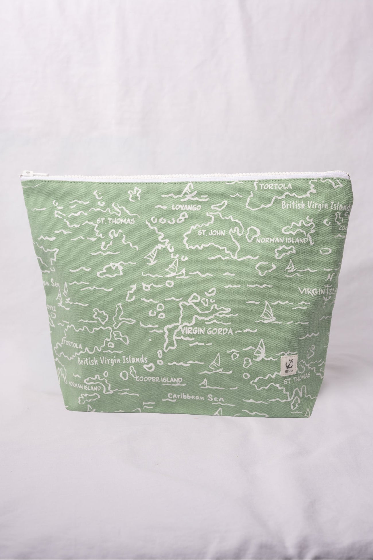 Zip Bag - VI Map Basil