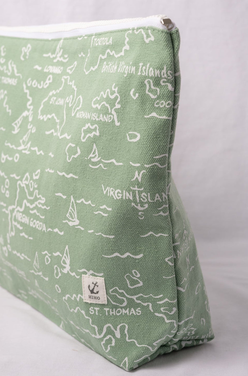 Zip Bag - VI Map Basil
