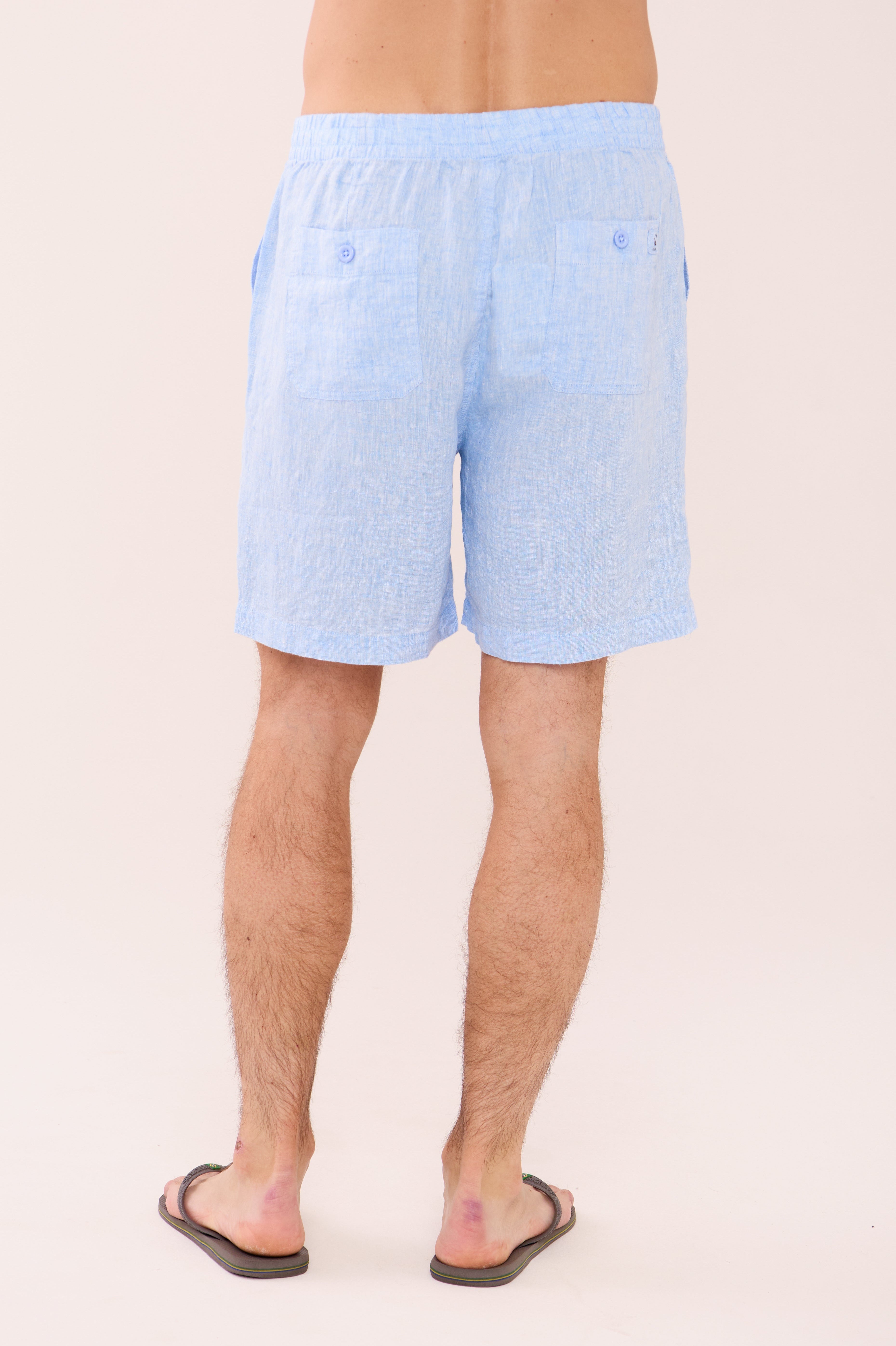 Easy Linen Short - Blue Chambray