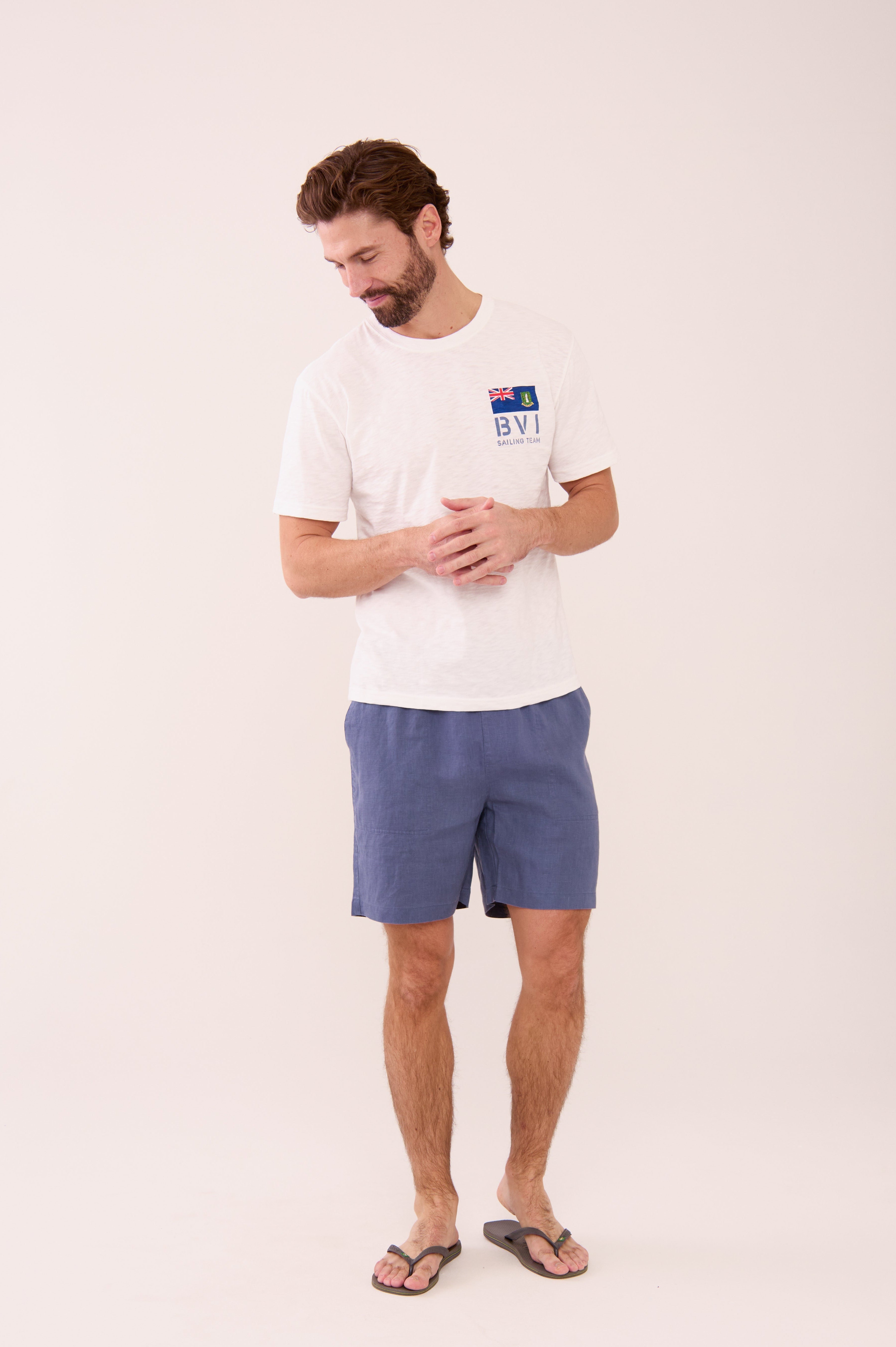 Easy Linen Short - Vintage Indigo
