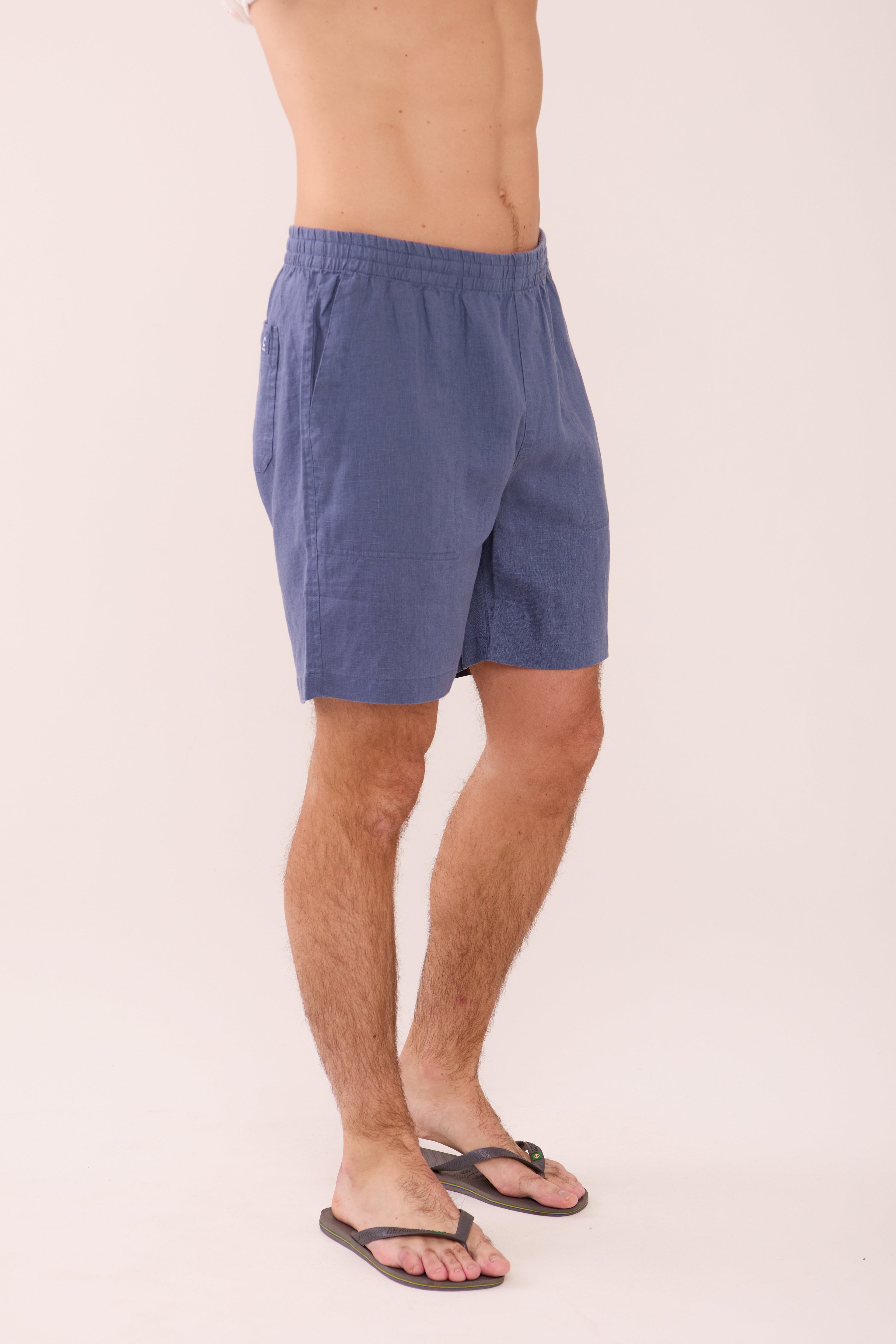 Easy Linen Short - Vintage Indigo