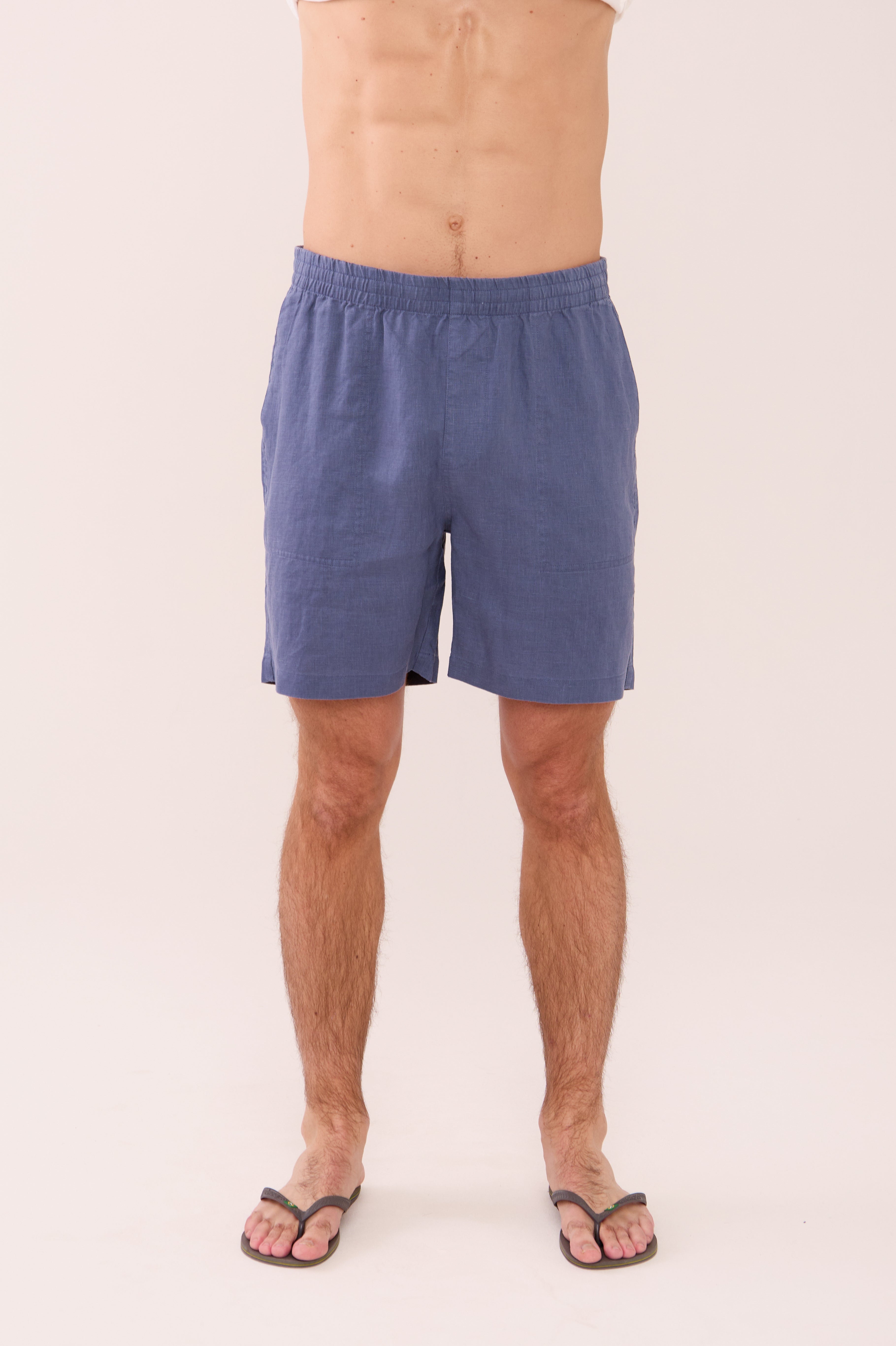 Easy Linen Short - Vintage Indigo