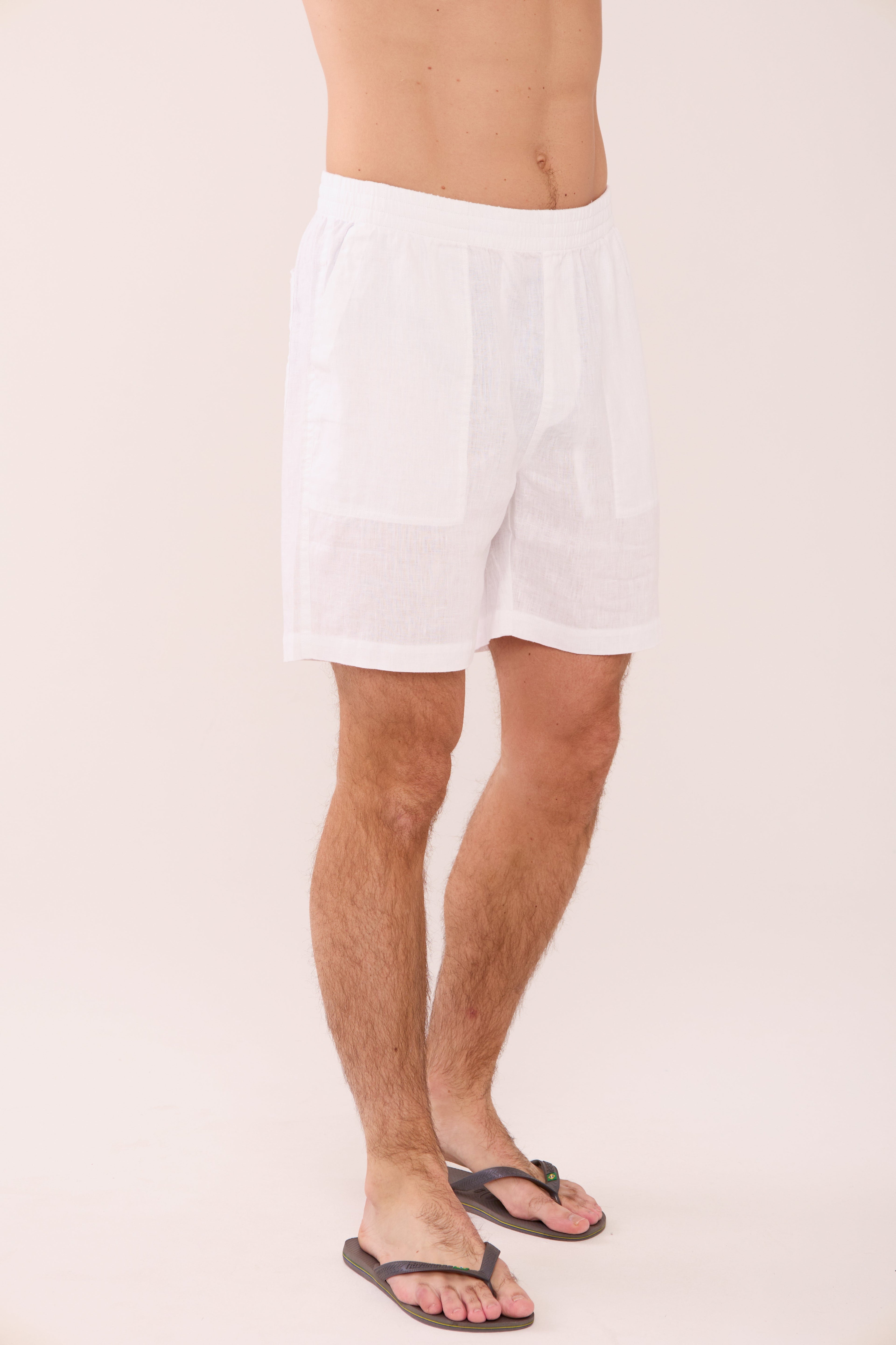 Easy Linen Short - White