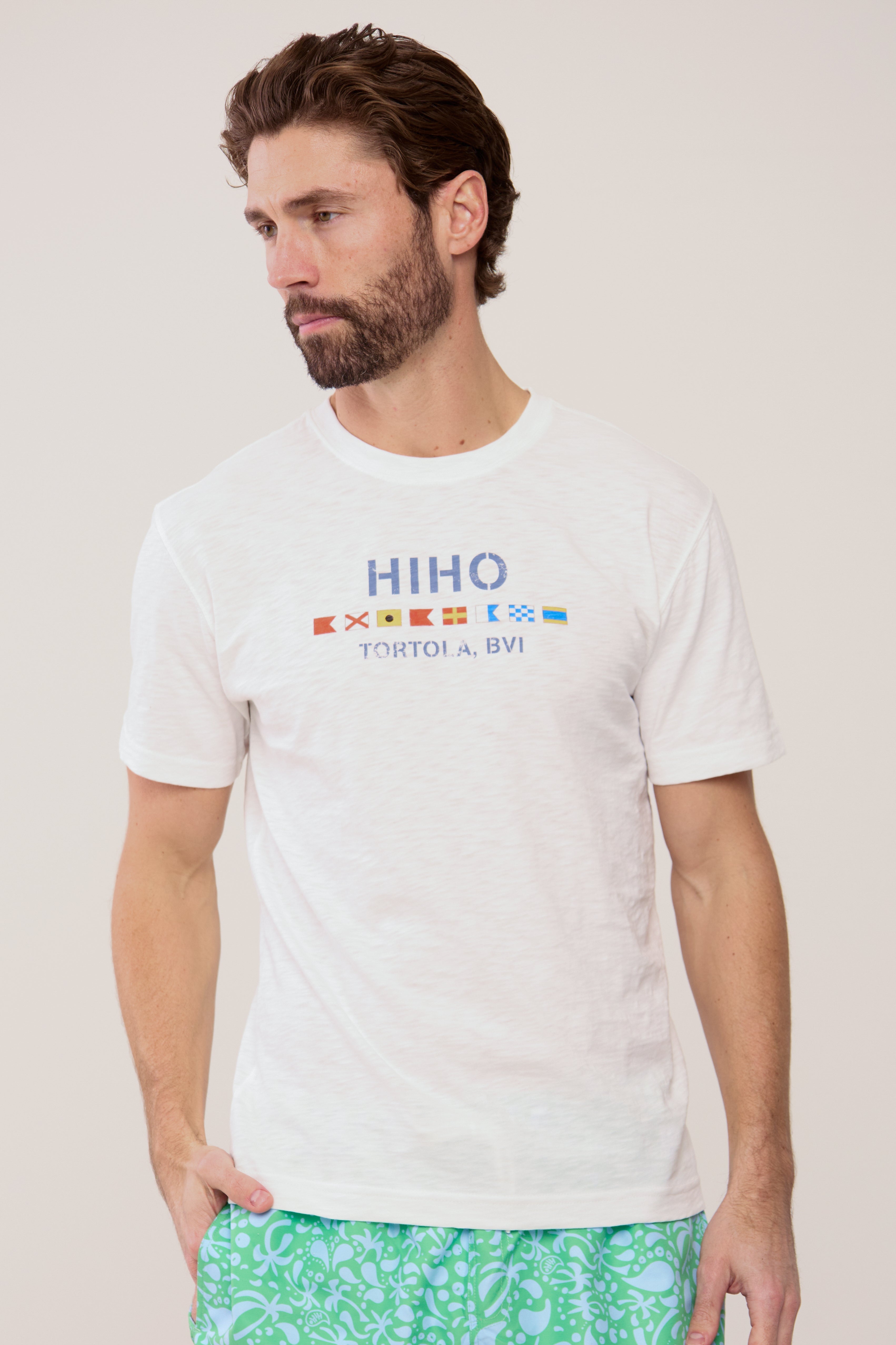 HIHO Flag T-Shirt - White