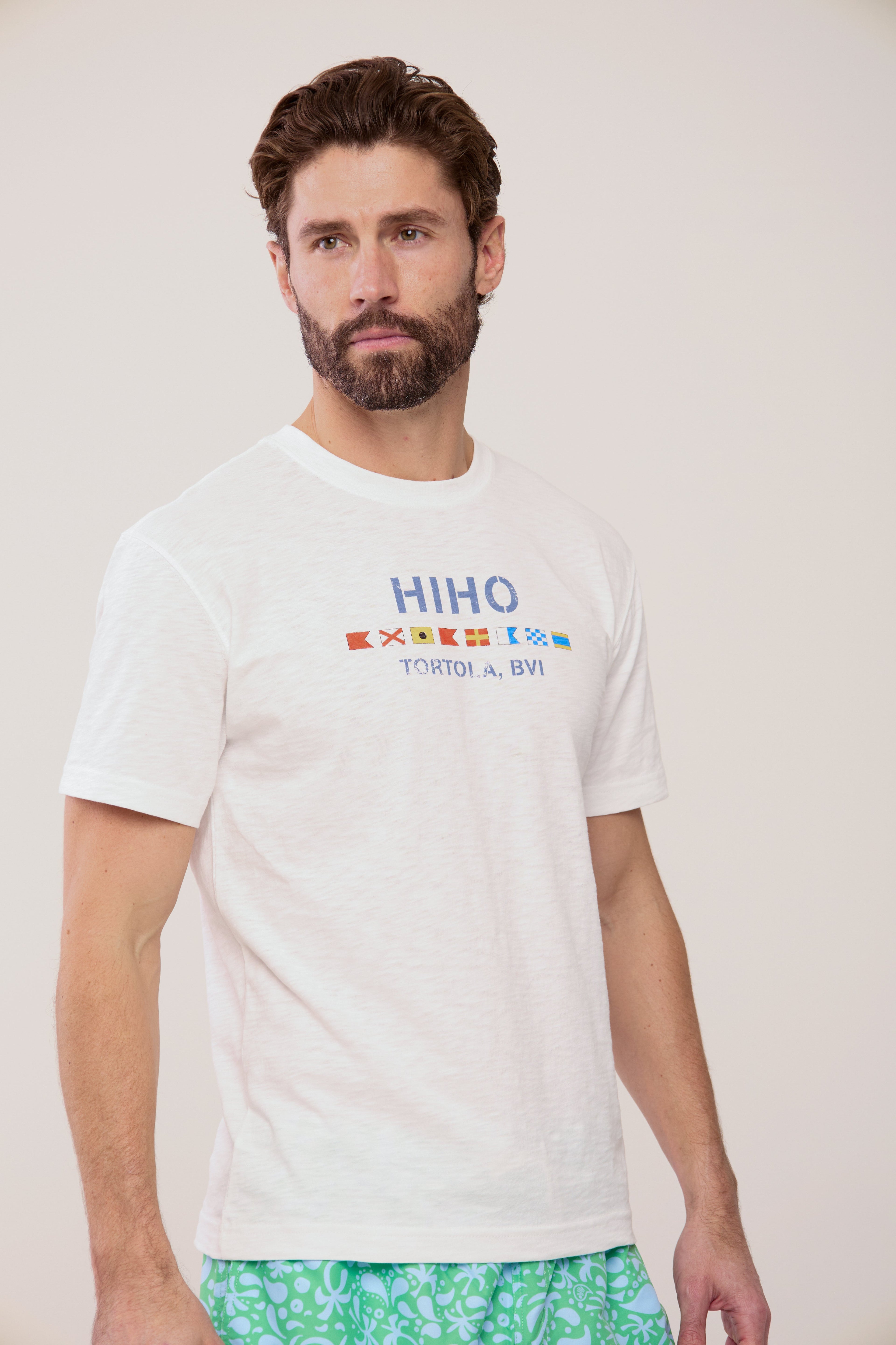 HIHO Flag T-Shirt - White