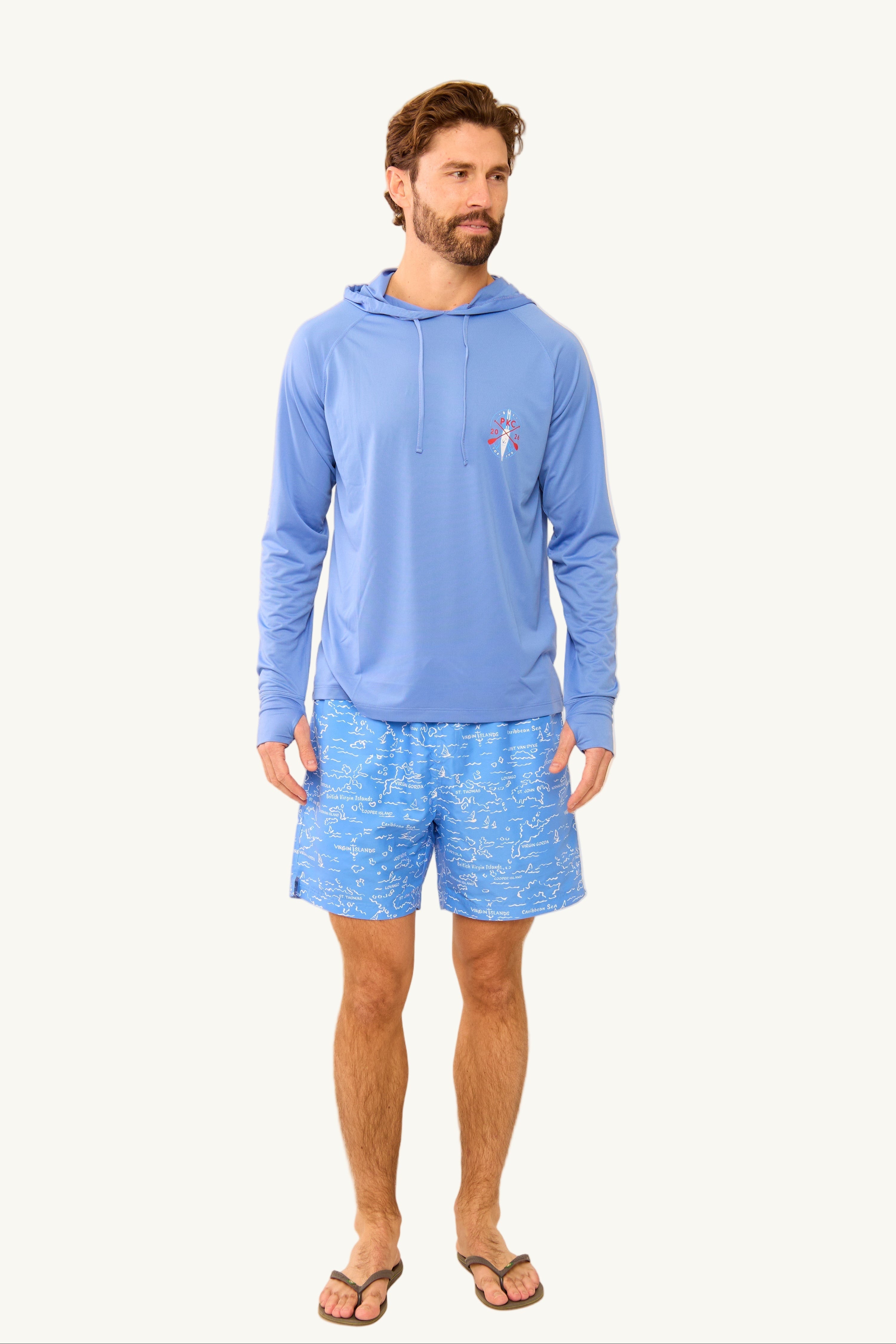 Painkiller Cup 2026 UPF50 Eli Hoodie Top - Ultramarine