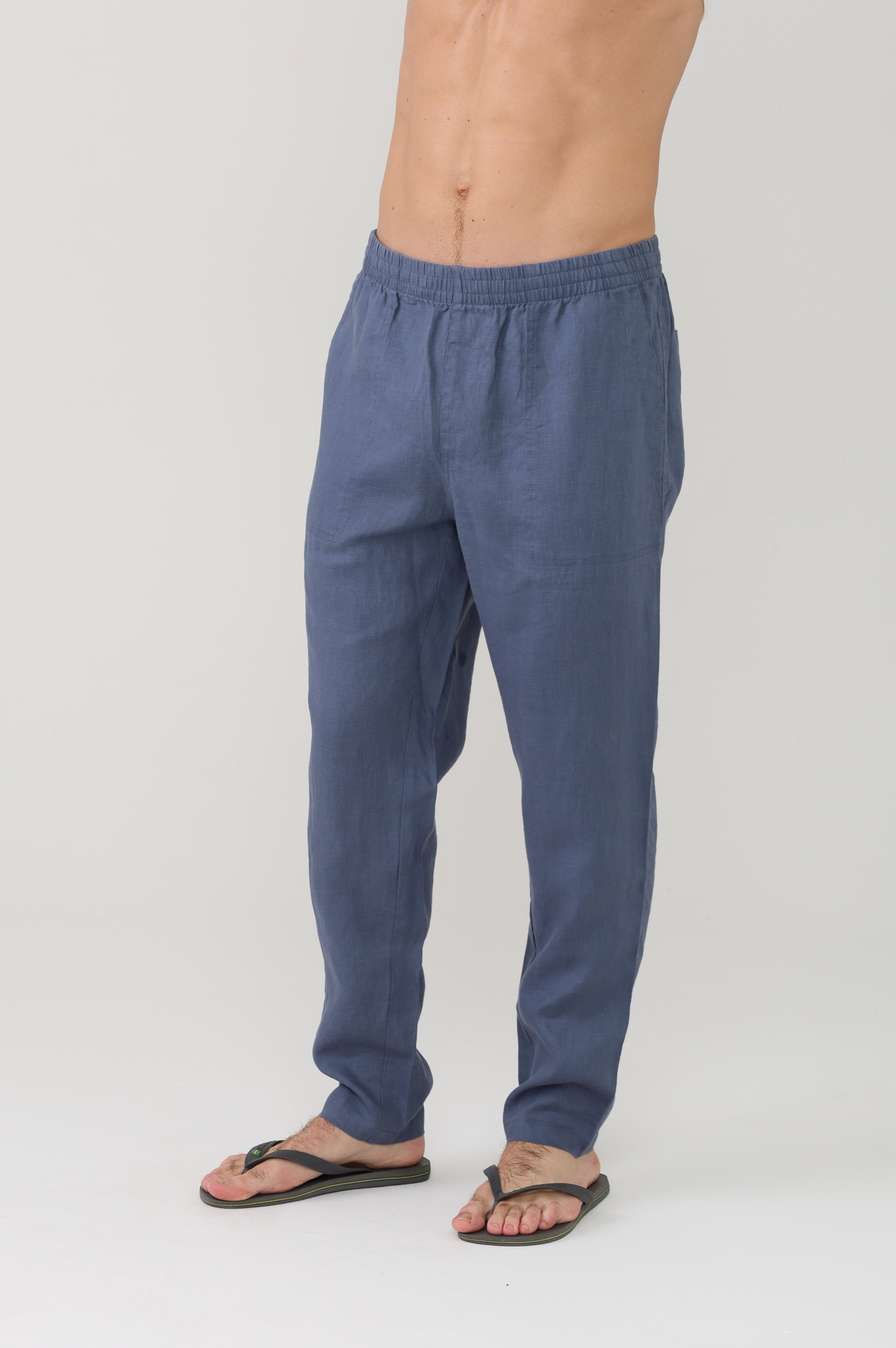 Relaxed Linen Pant - Vintage Indigo