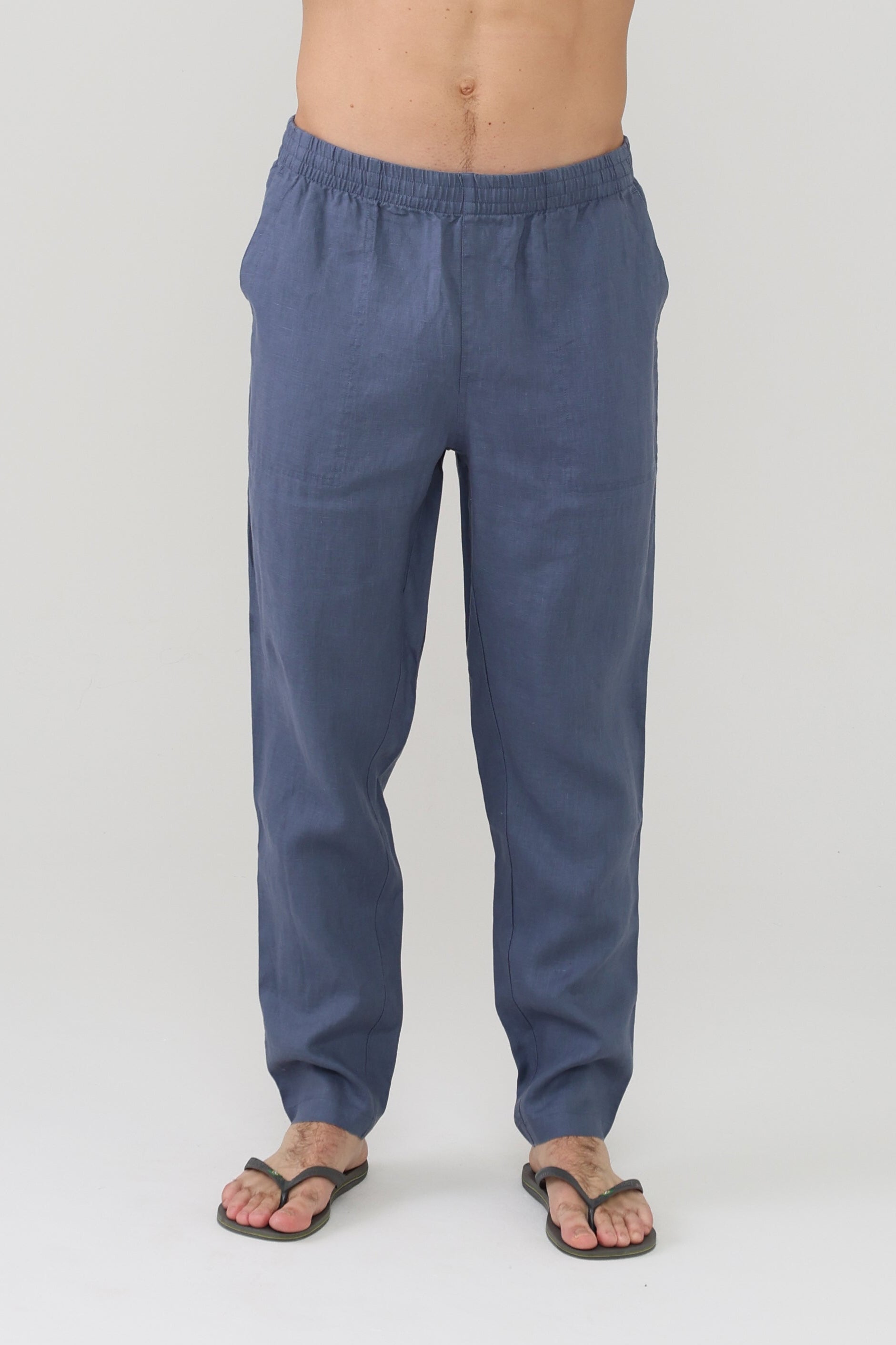 Relaxed Linen Pant - Vintage Indigo
