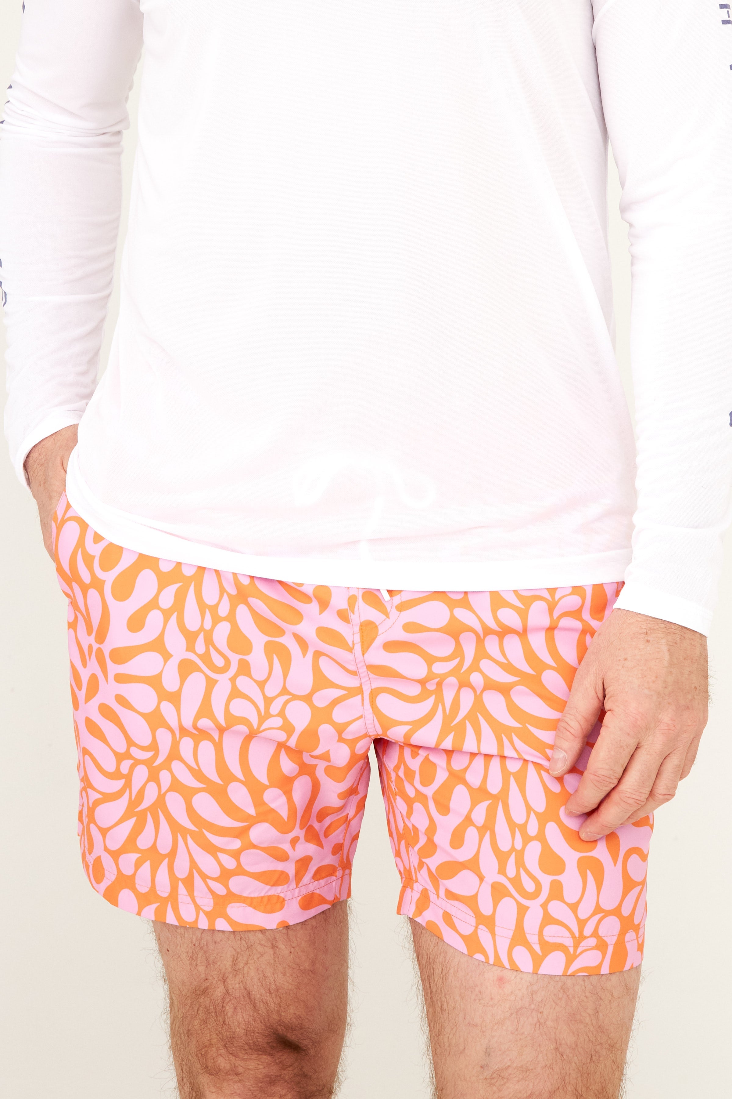 Barbuda Trunk - Dominica Orange Water Print