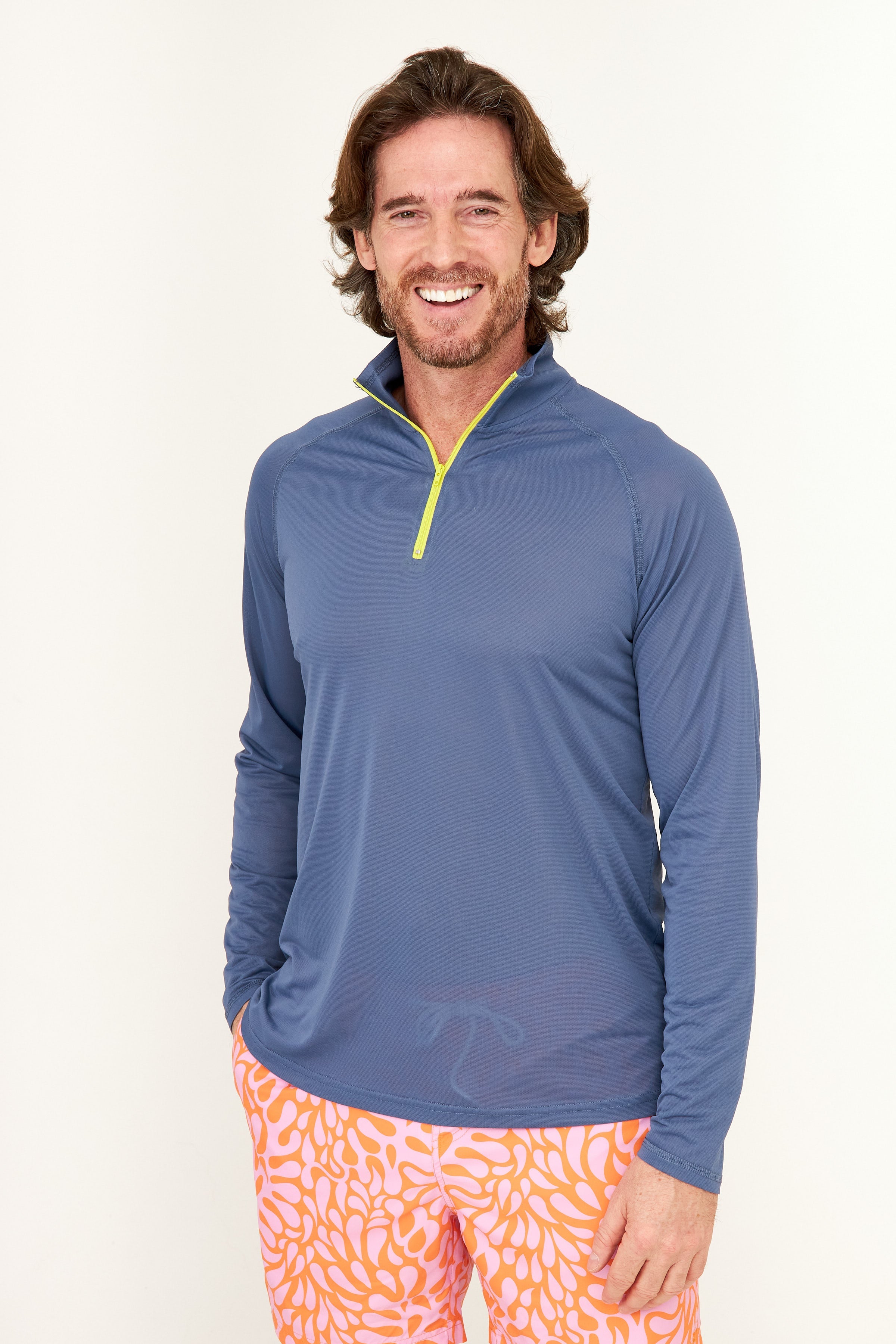 Zip Tech UPF50 Shirt - Vintage Indigo