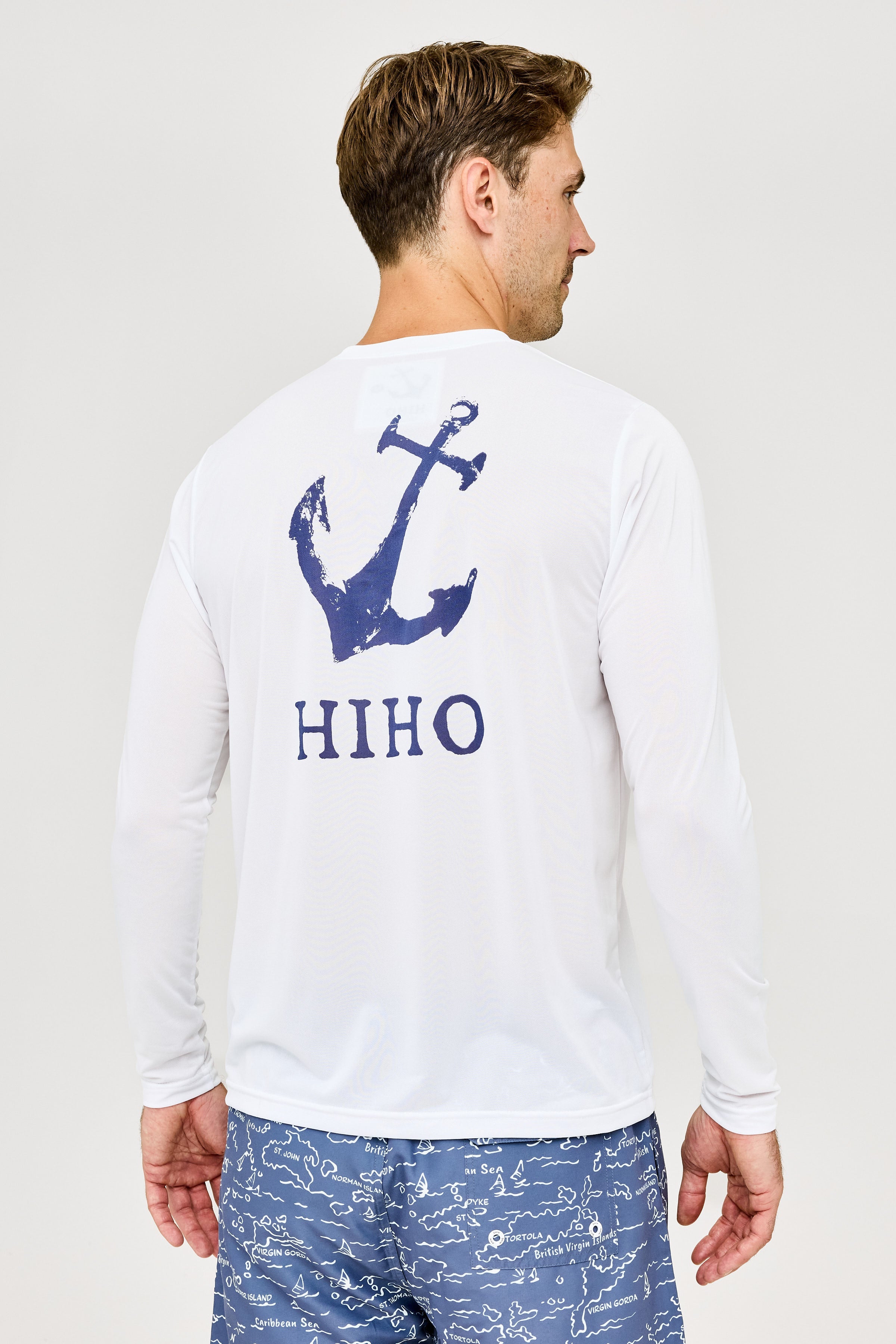 HIHO Anchor UPF50 Shirt - White