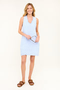 Pauline Dress - Blue Stripe