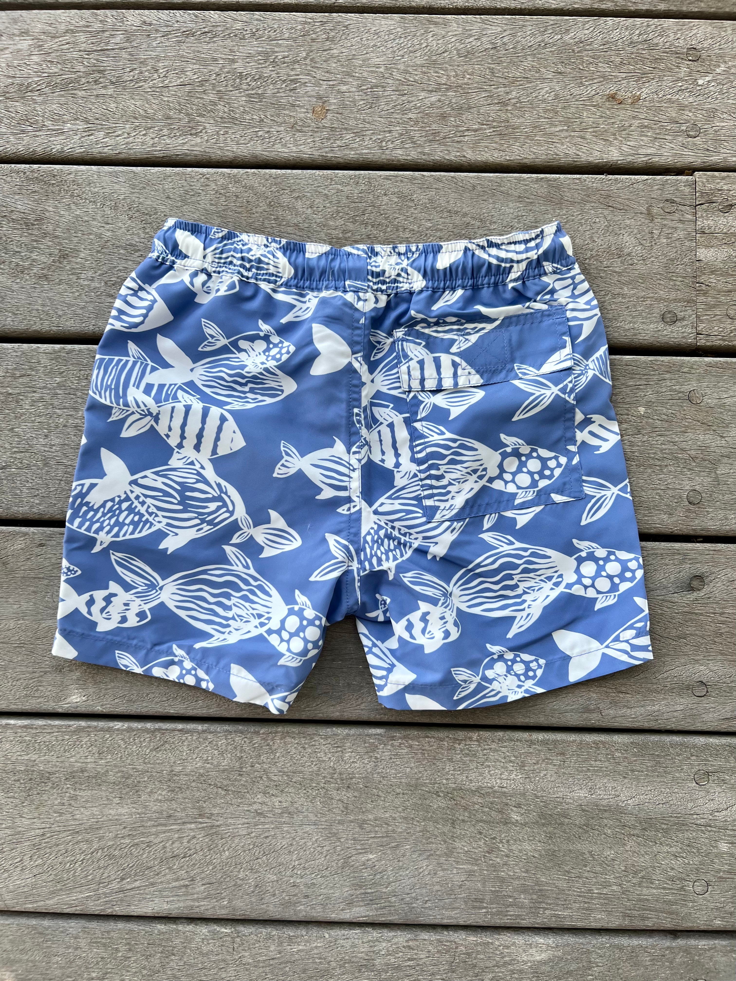 Kids Nevis Swim Trunk - Topside Fish