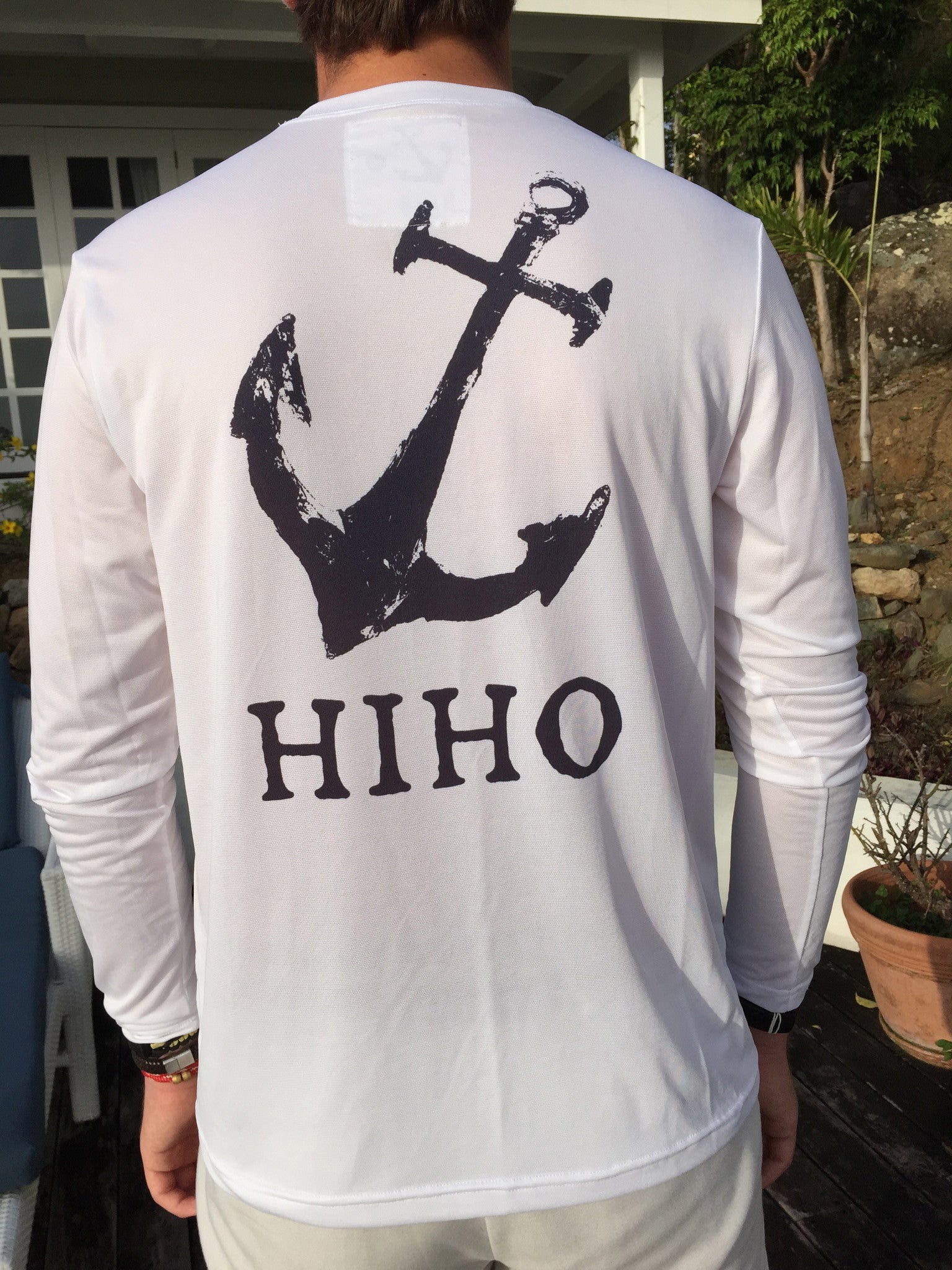 HIHO Anchor UPF50 Shirt - White