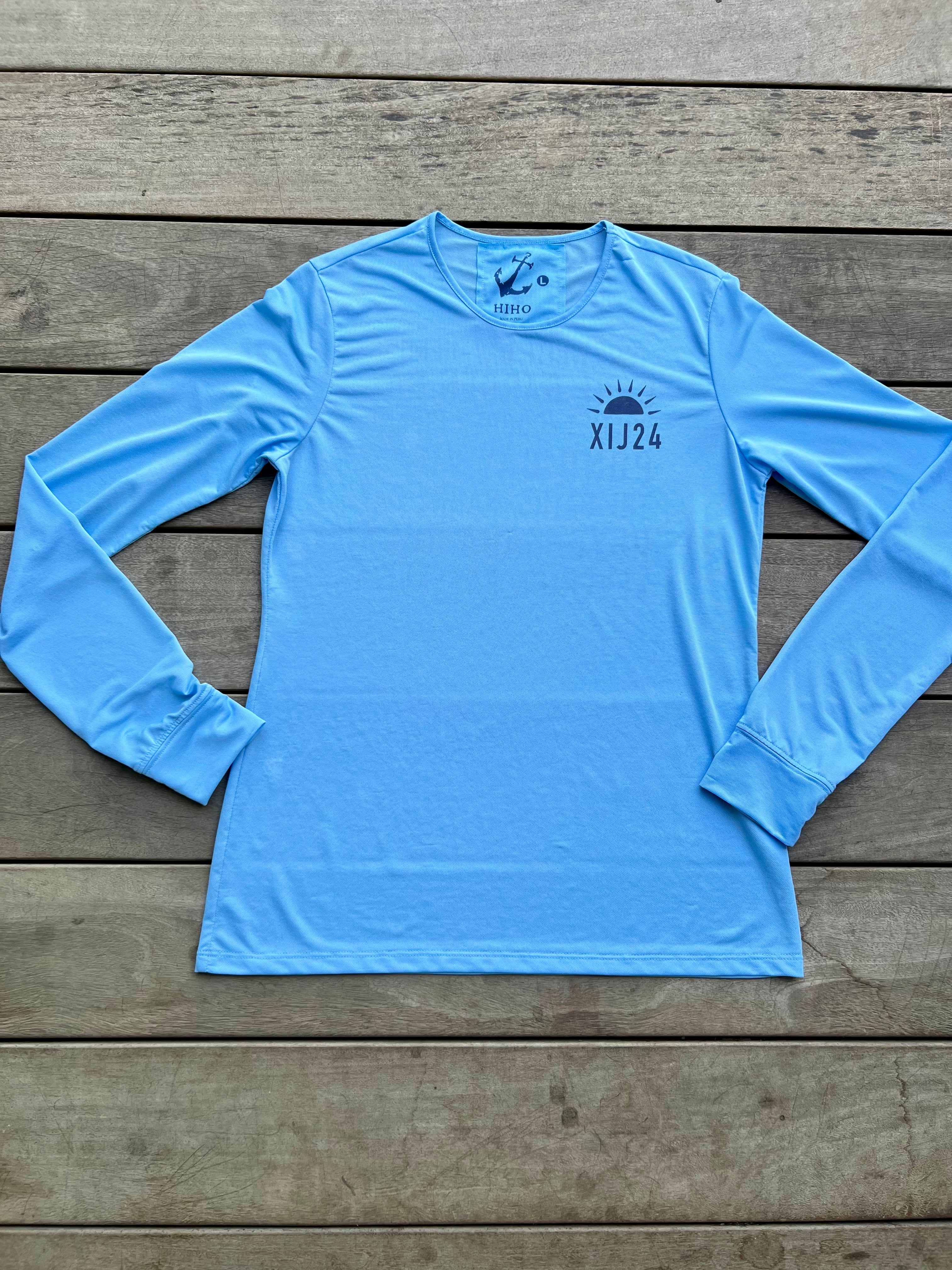 XIJ24 Island Names Women's UPF50 Top - Serenity Blue