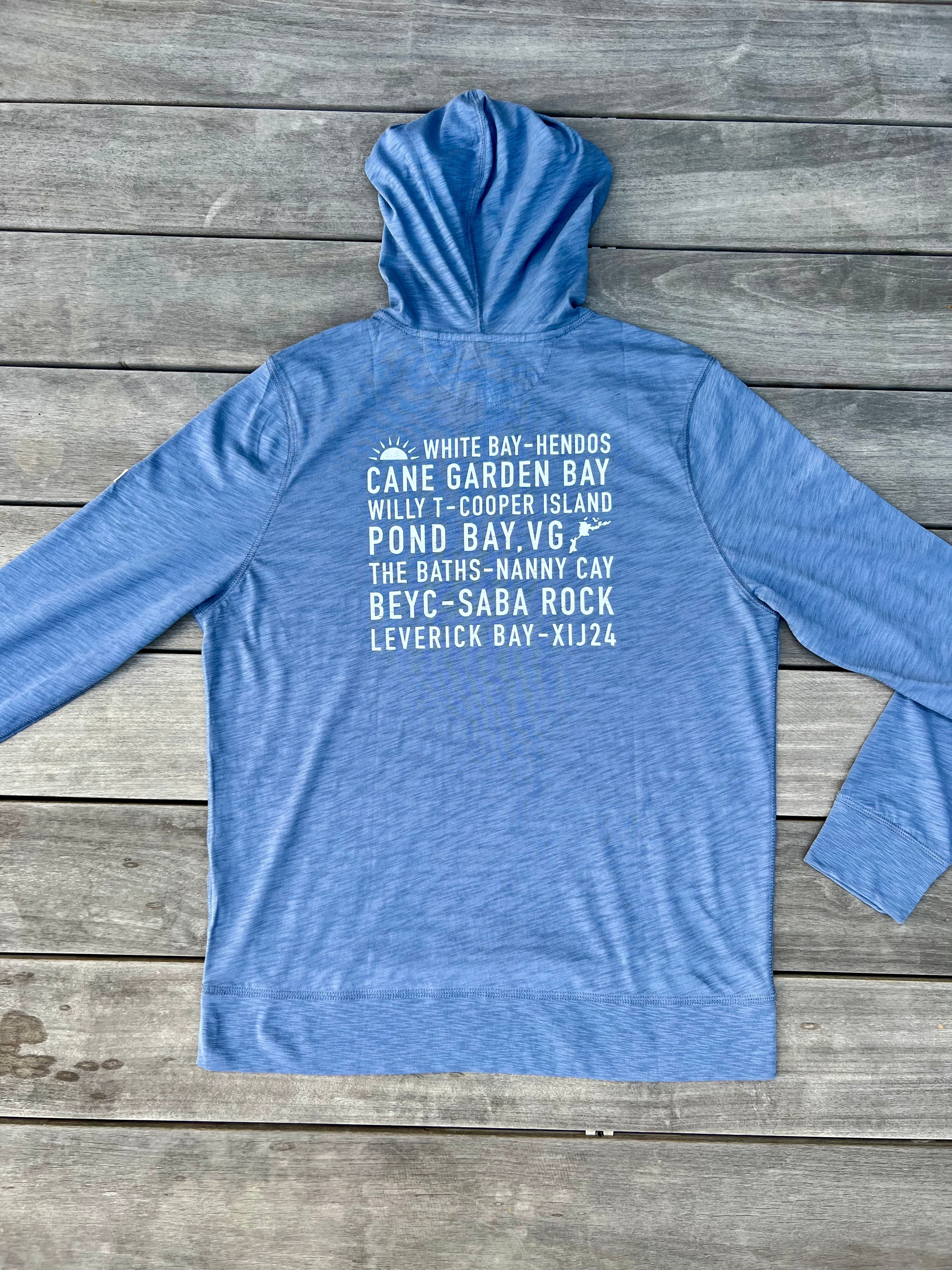 XIJ24 Island Names Hoodie - Vintage Indigo