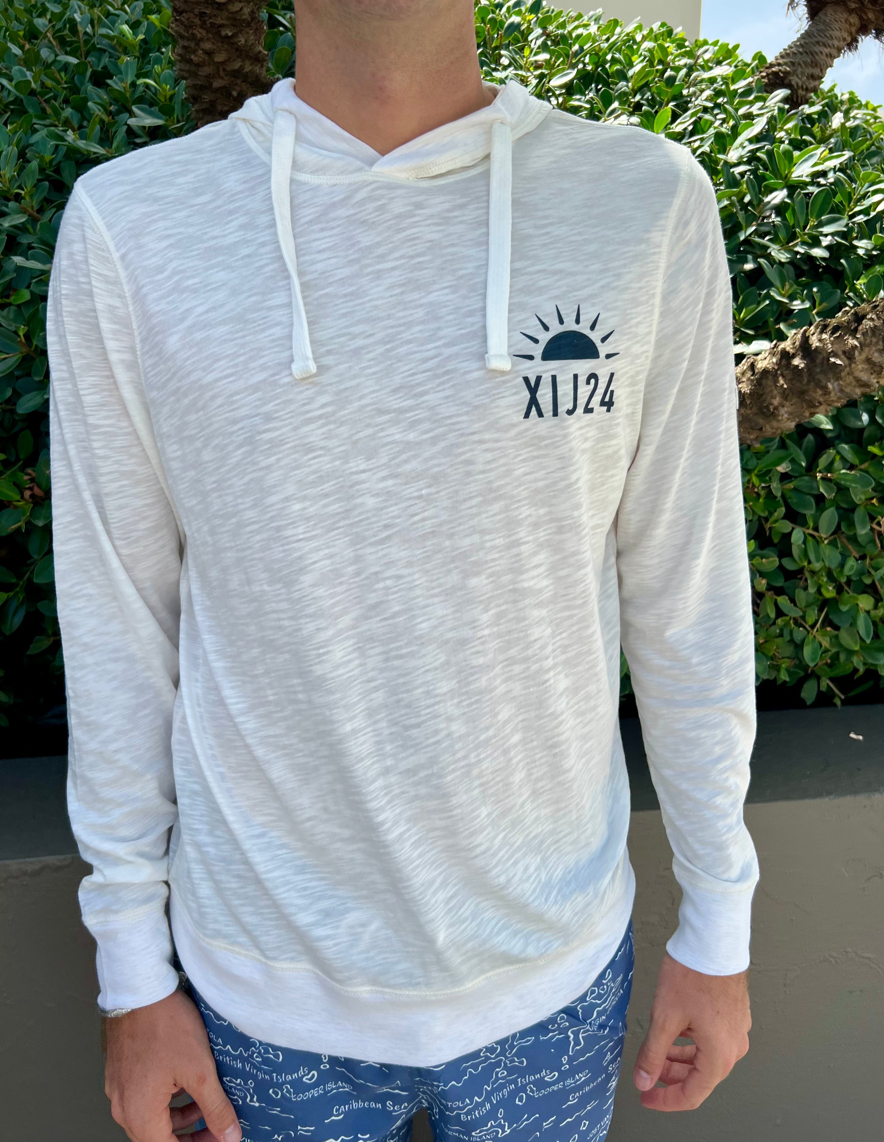 XIJ24 Island Names Hoodie - White