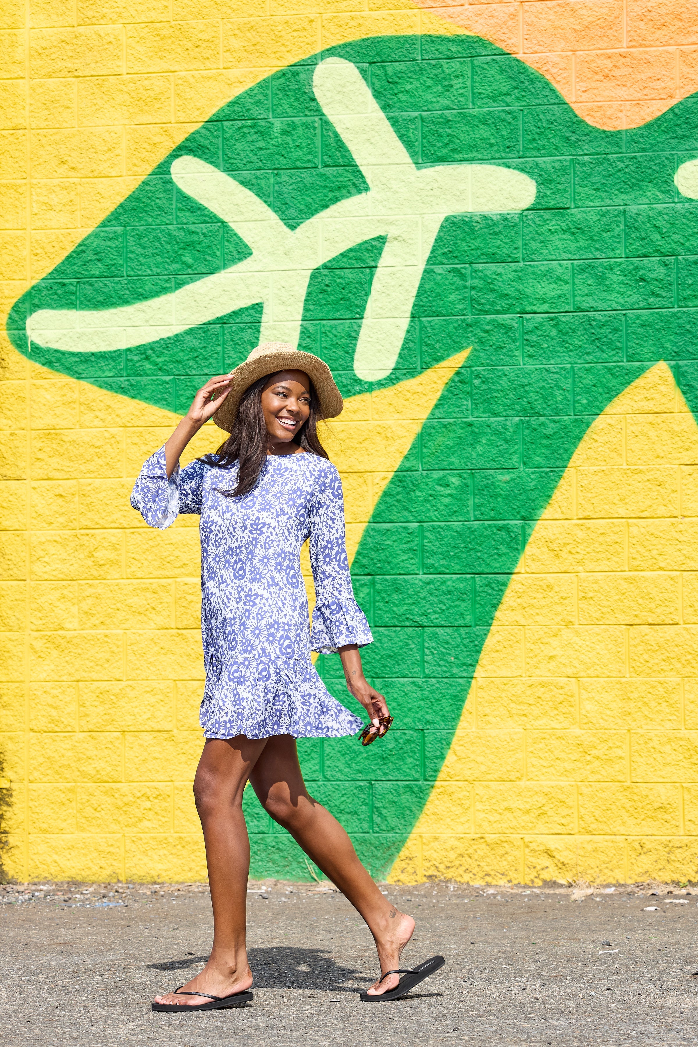 Jeannie Dress - Blue Floral