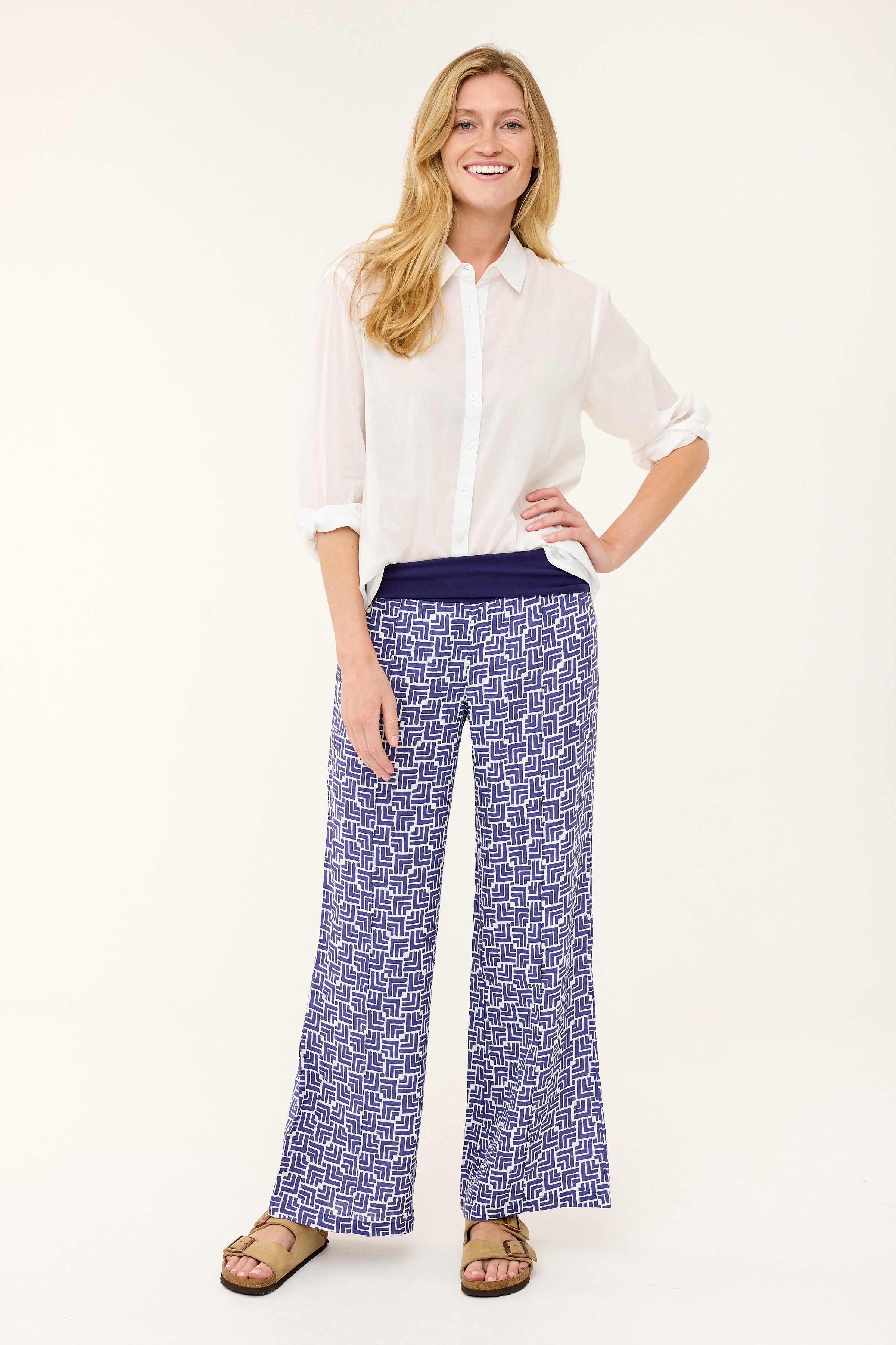 Marigot Roll Down Pant - Skipper Blue Bow