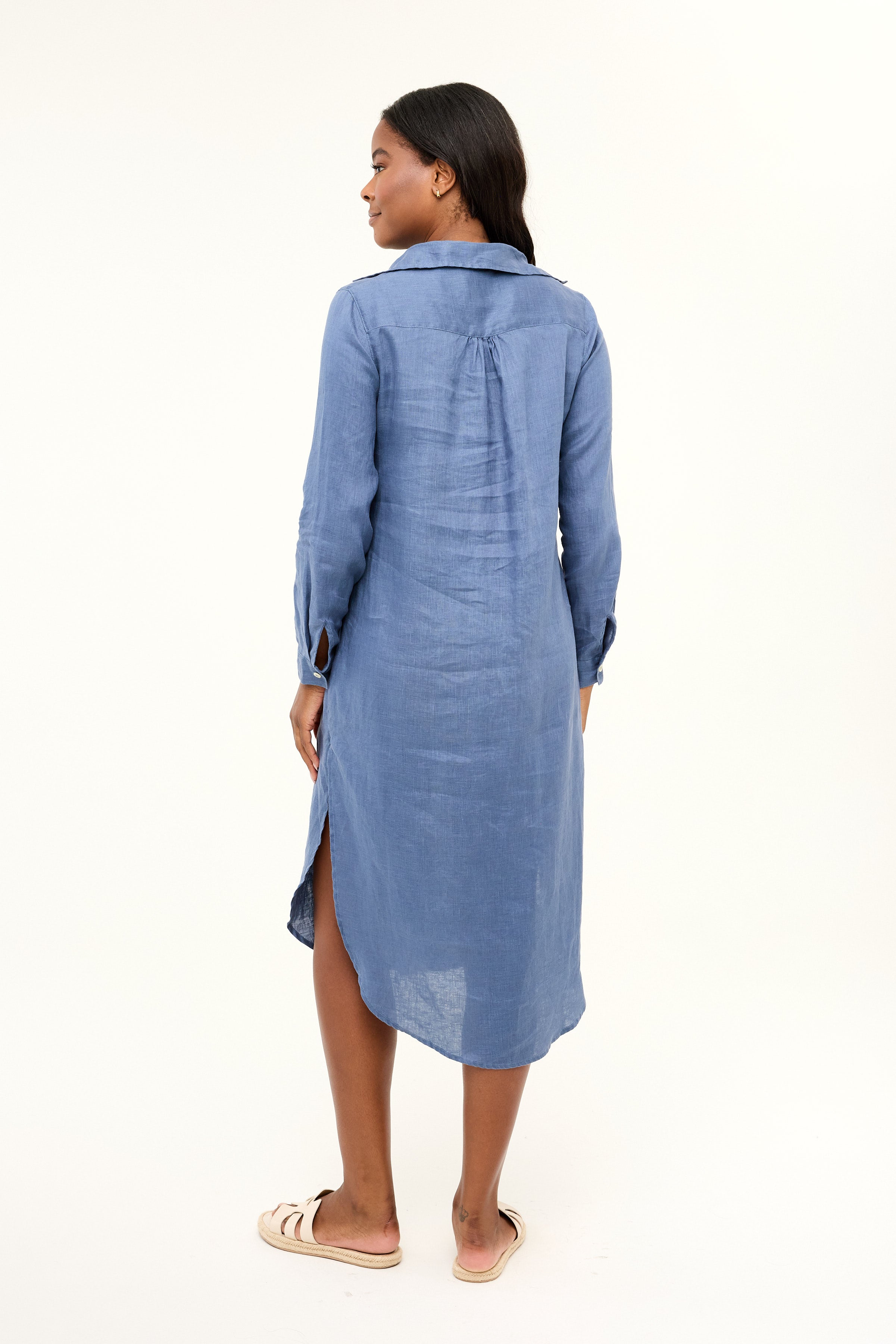 Maxi Shirtdress - Vintage Indigo