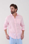 Classic Linen Shirt - Chalk Pink
