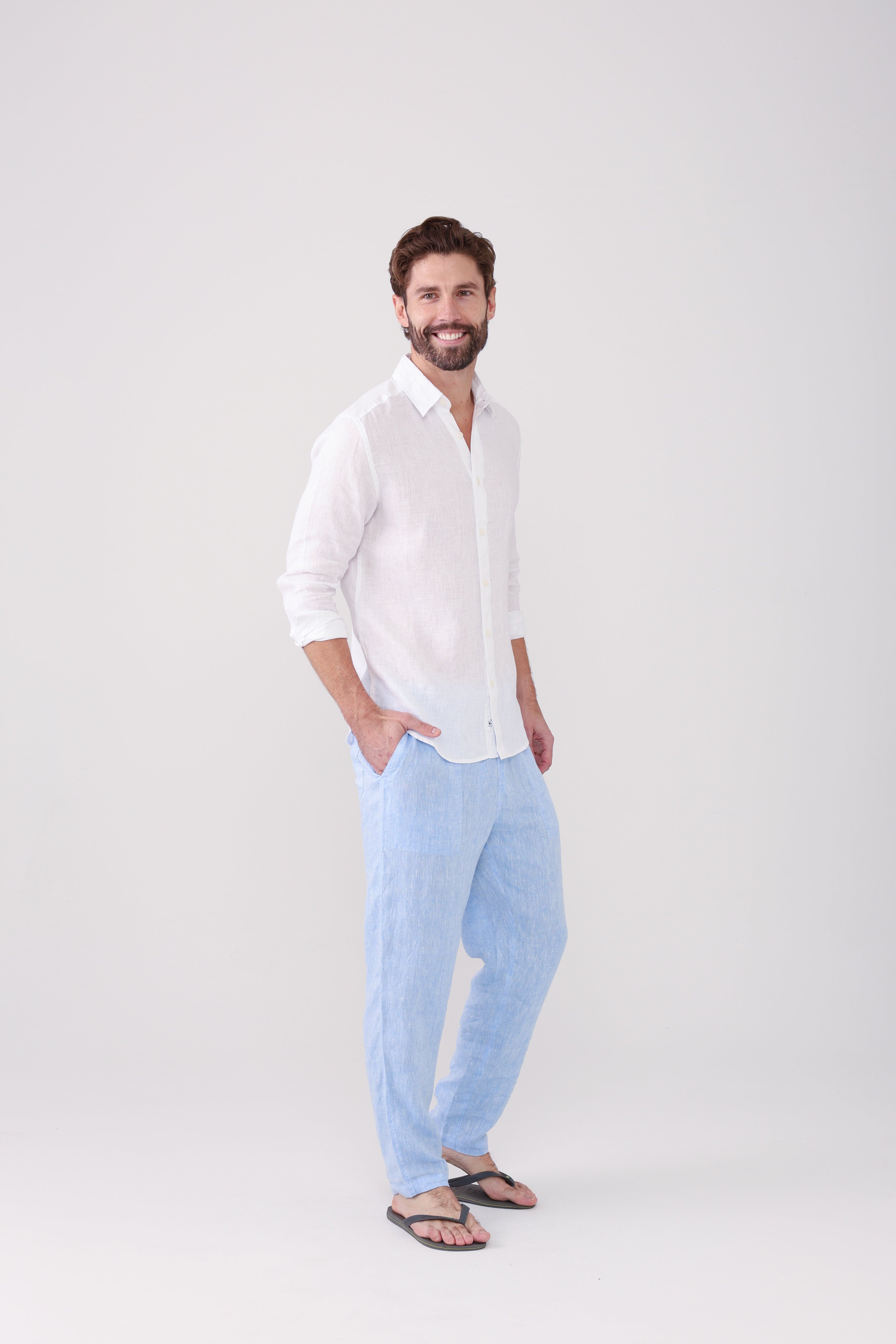 Classic Linen Shirt - White