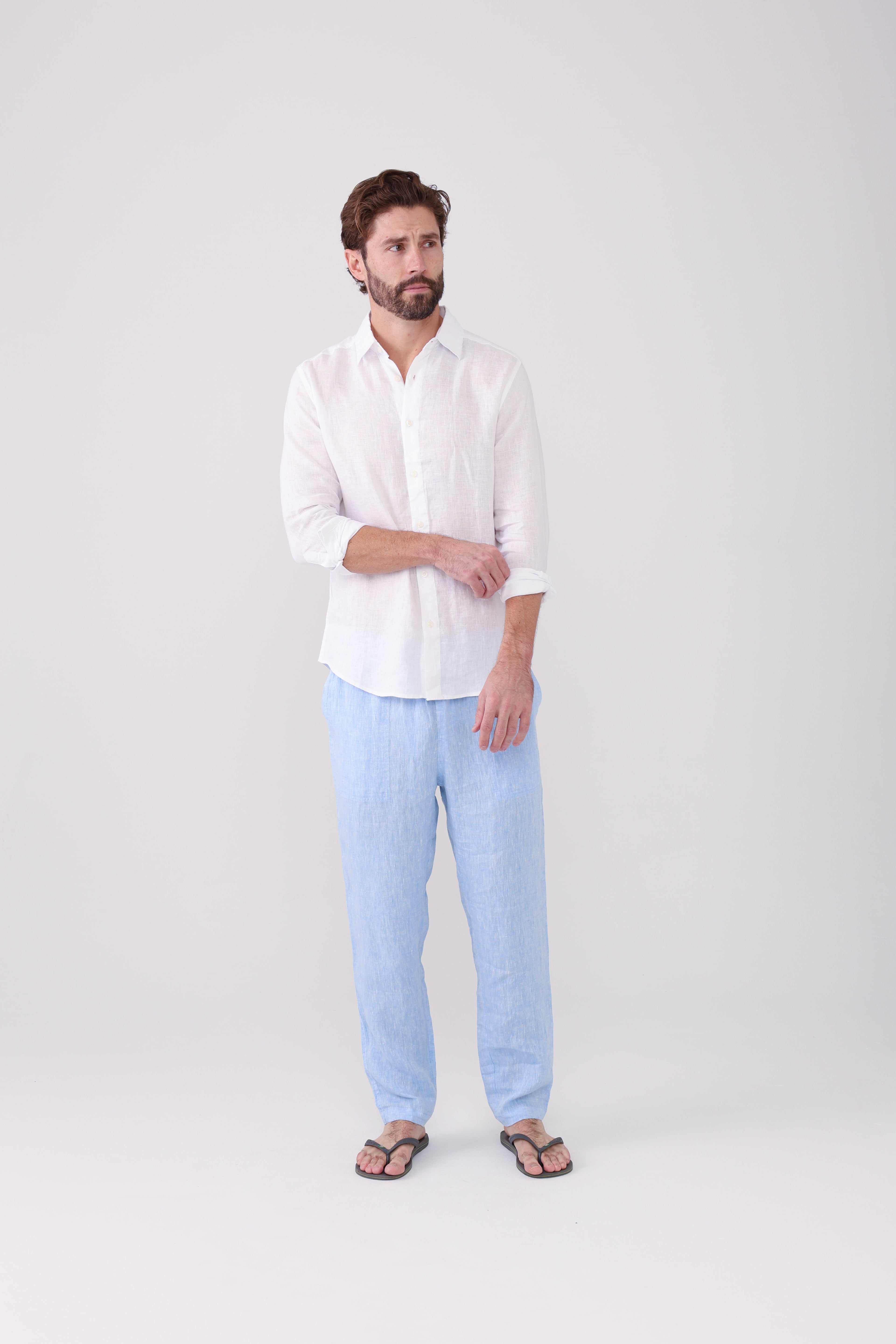 Classic Linen Shirt - White