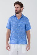 Irie Linen Shirt - VI Map Ultramarine