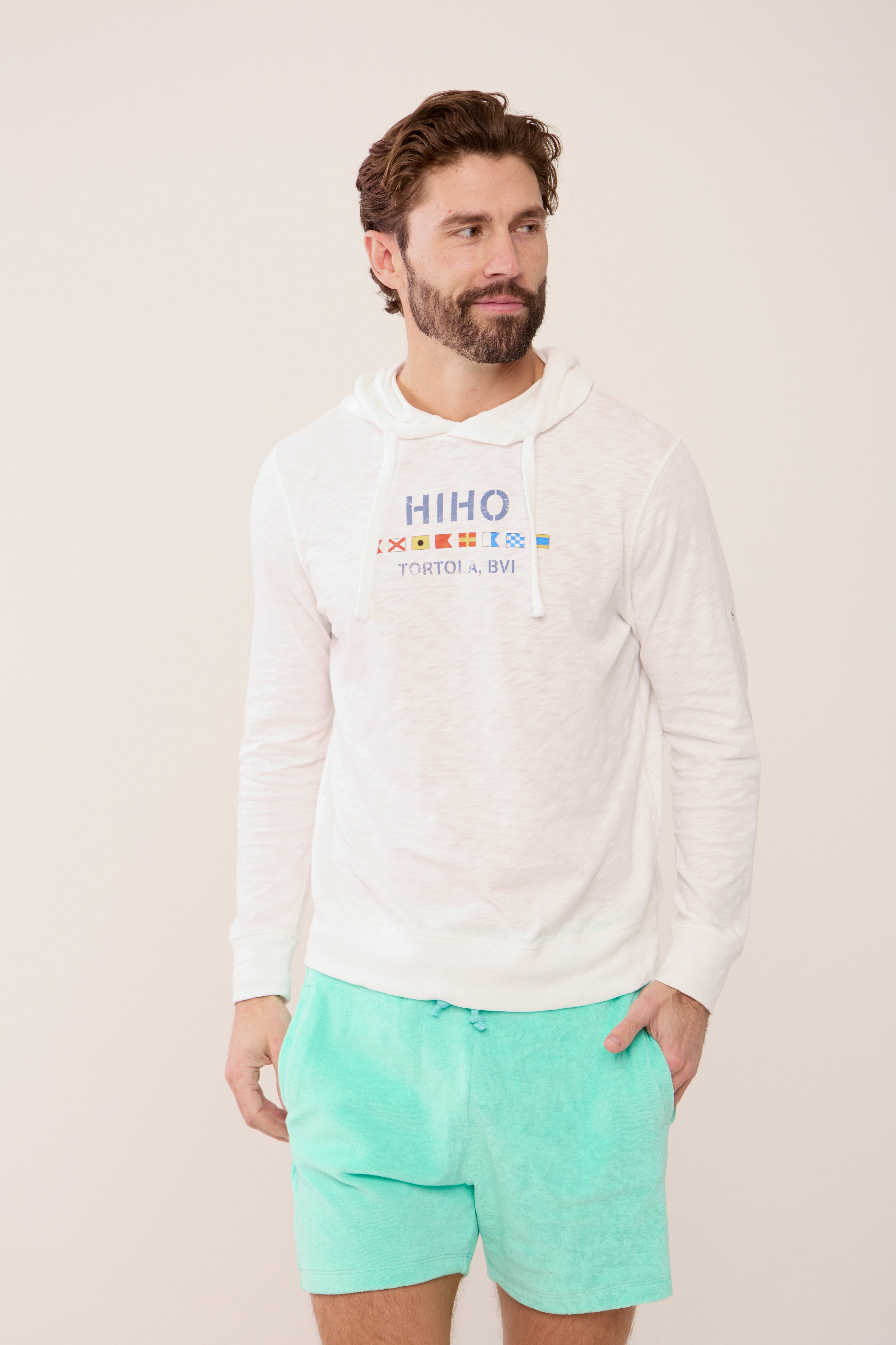 Ned Hoodie HIHO Flag - White
