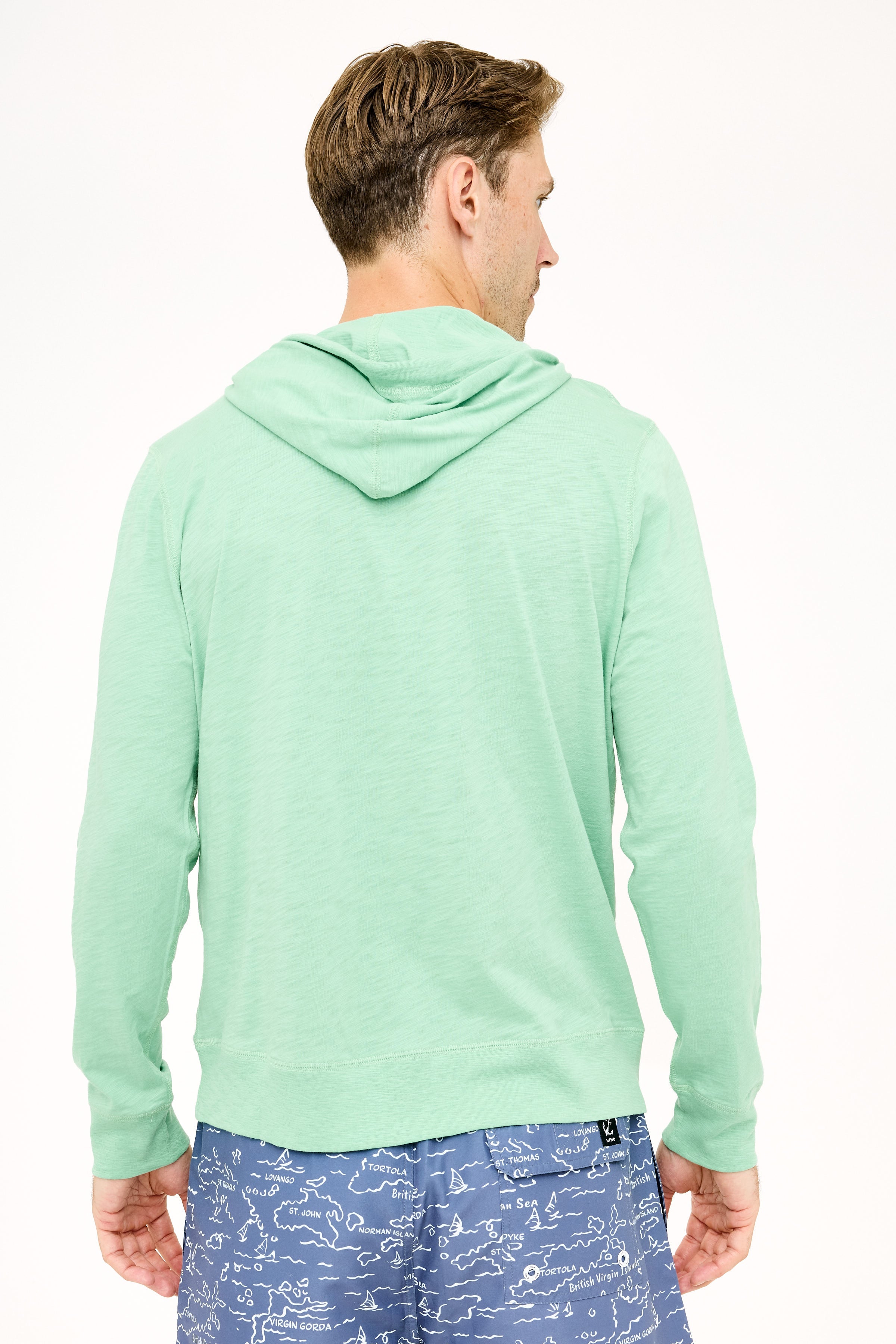 Ned Hoodie - Zephyr Green