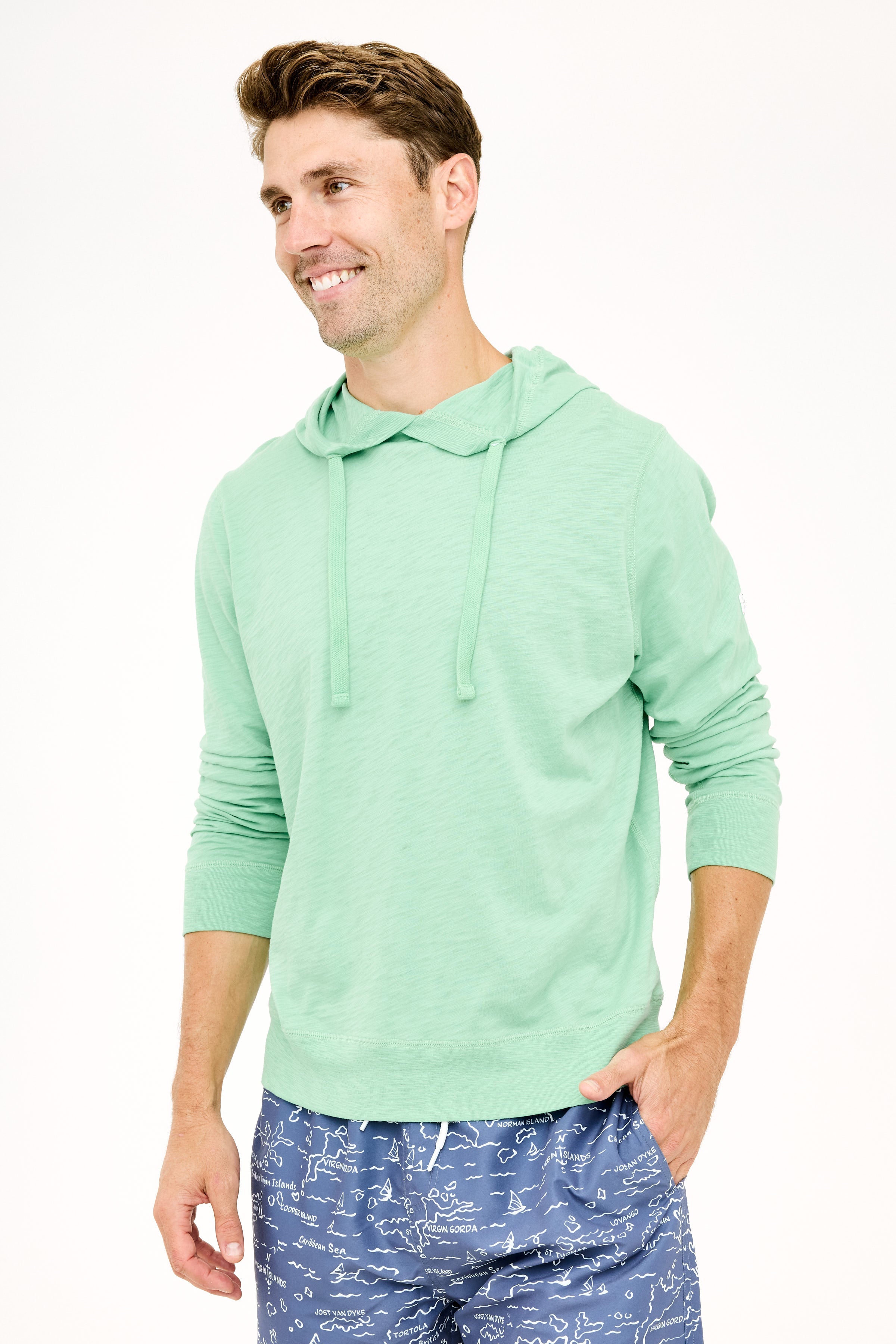 Ned Hoodie - Zephyr Green