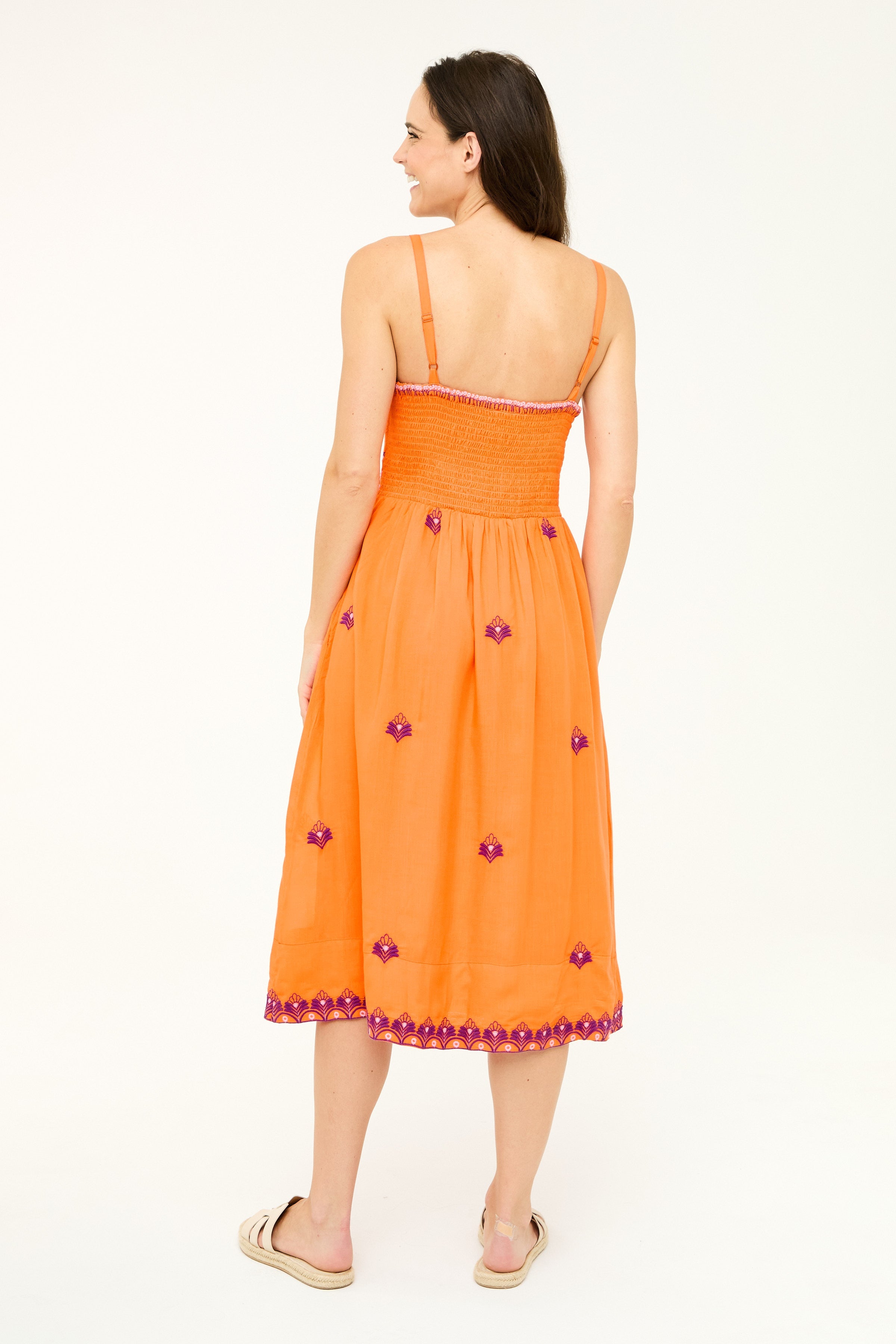 Nicole Dress - Vermillion