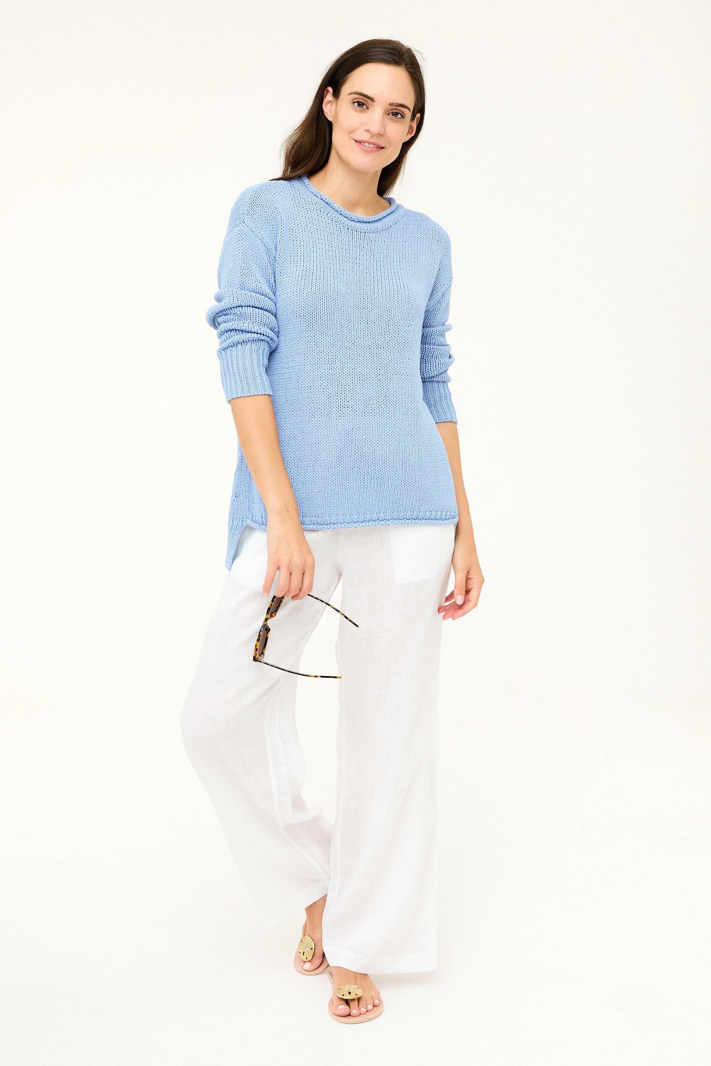 Relaxed Crew Sweater - Lavender