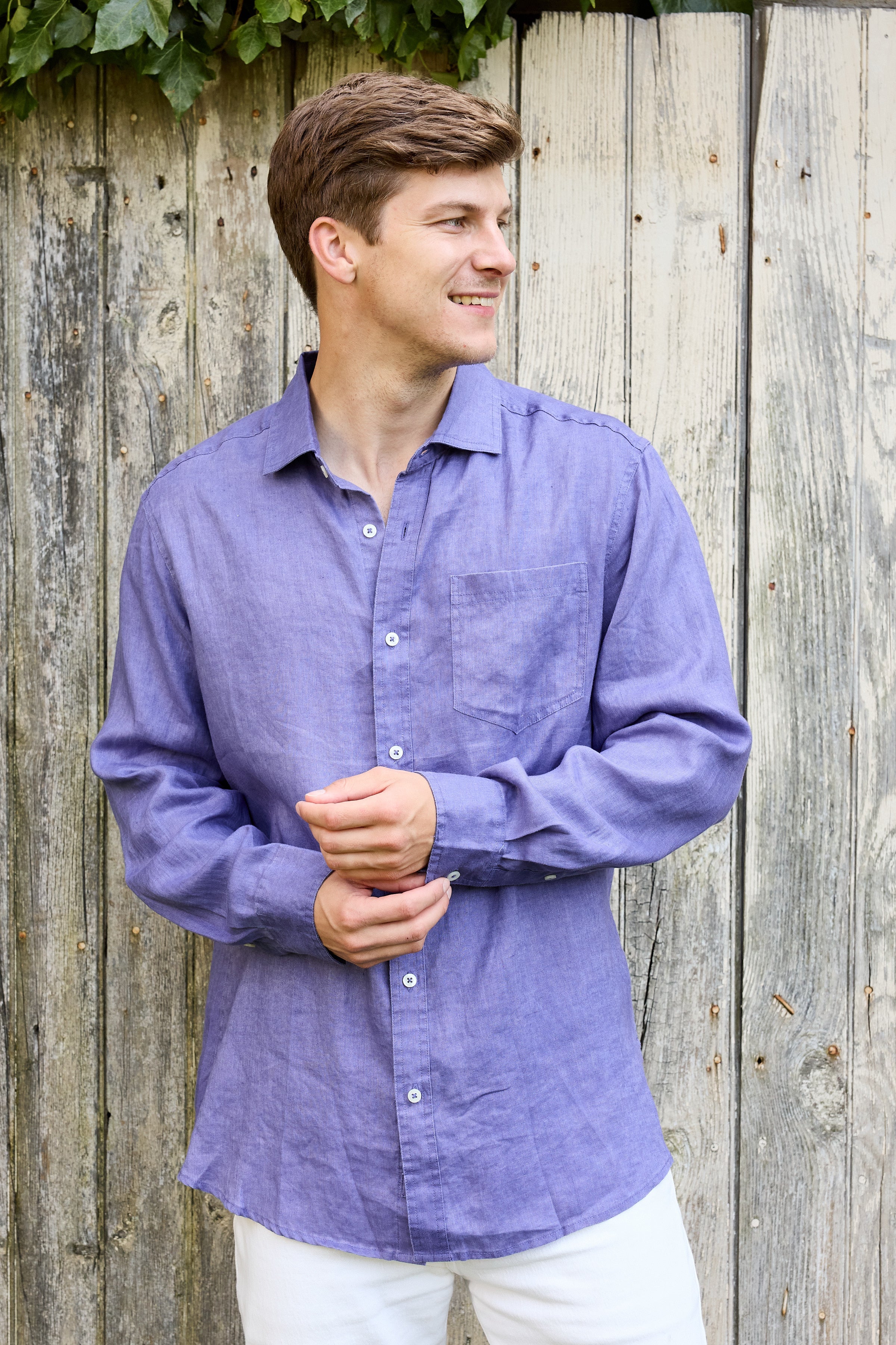 Classic Linen Shirt - Skipper Blue